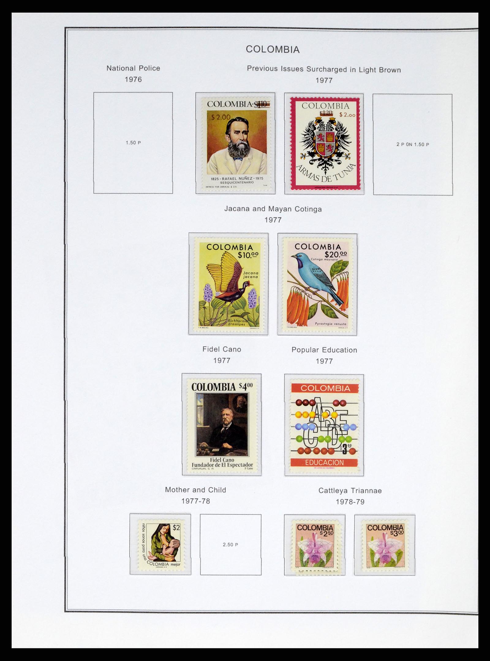 37770 0049 - Postzegelverzameling 37770 Latijns Amerika 1855-1990.