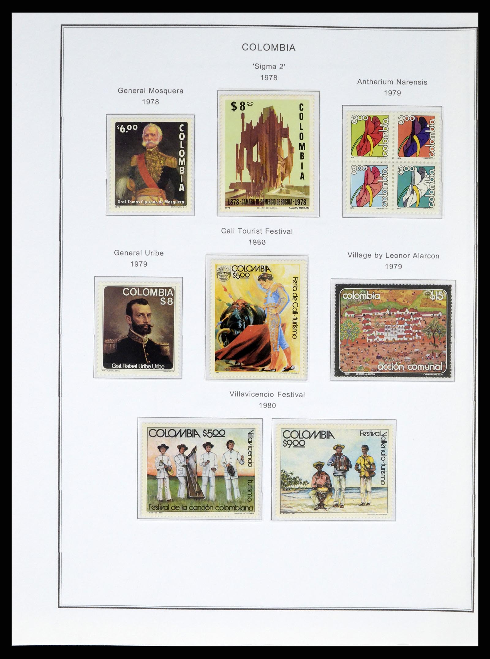 37770 0051 - Postzegelverzameling 37770 Latijns Amerika 1855-1990.
