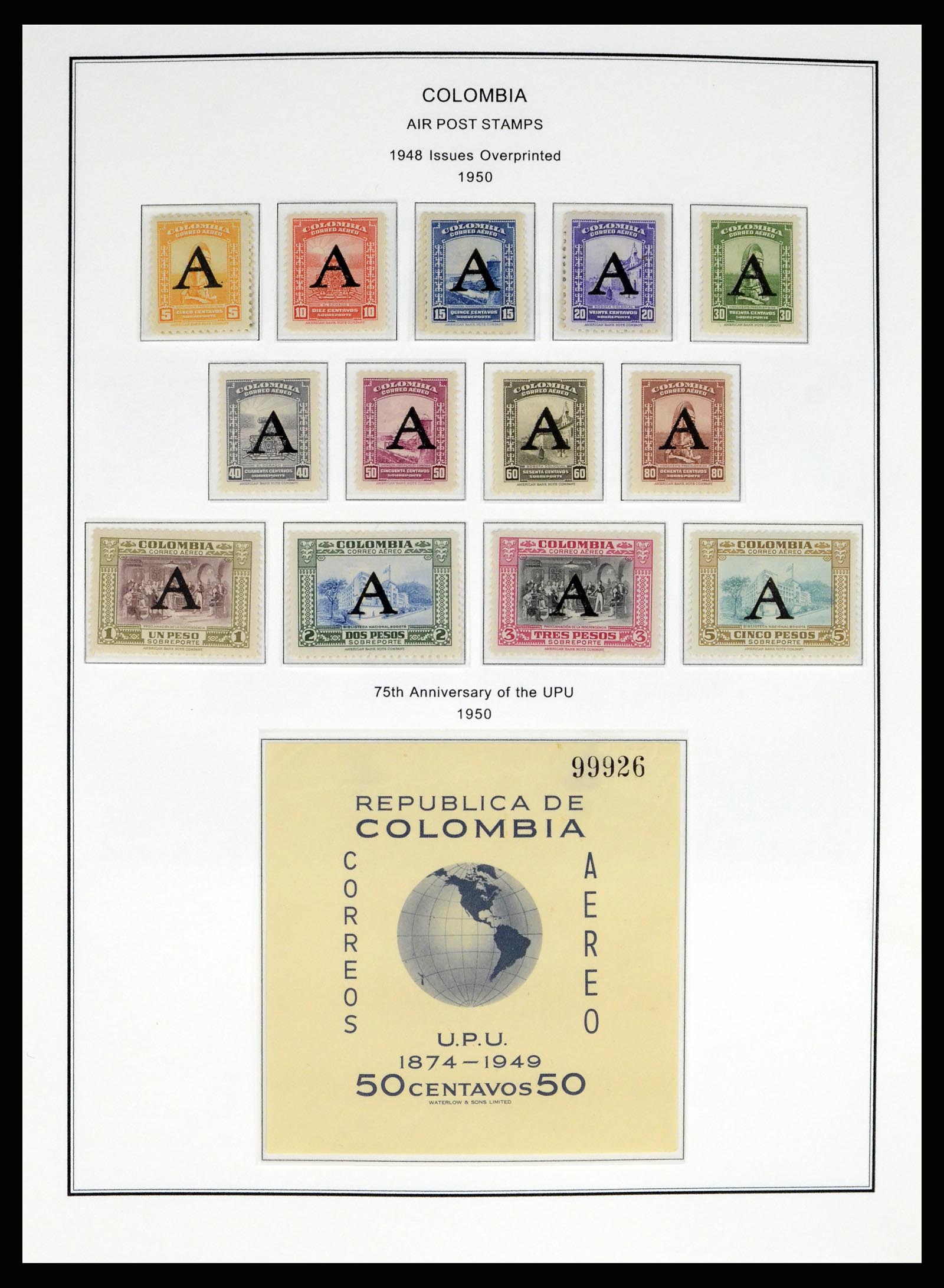 37770 0080 - Stamp collection 37770 Latin America 1855-1990