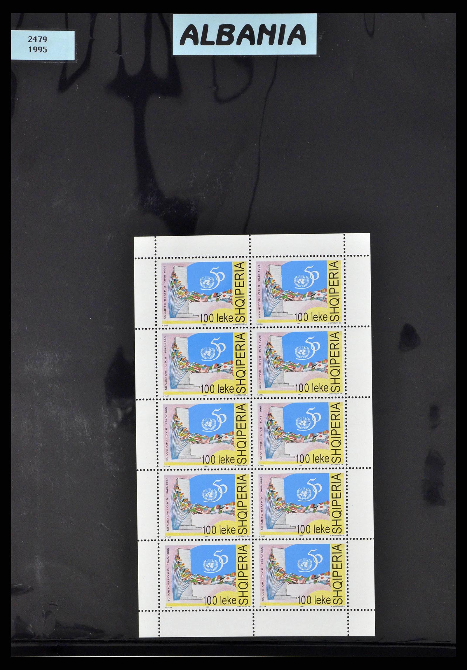 37773 0004 - Postzegelverzameling 37773 Motief 50 jaar VN 1995.