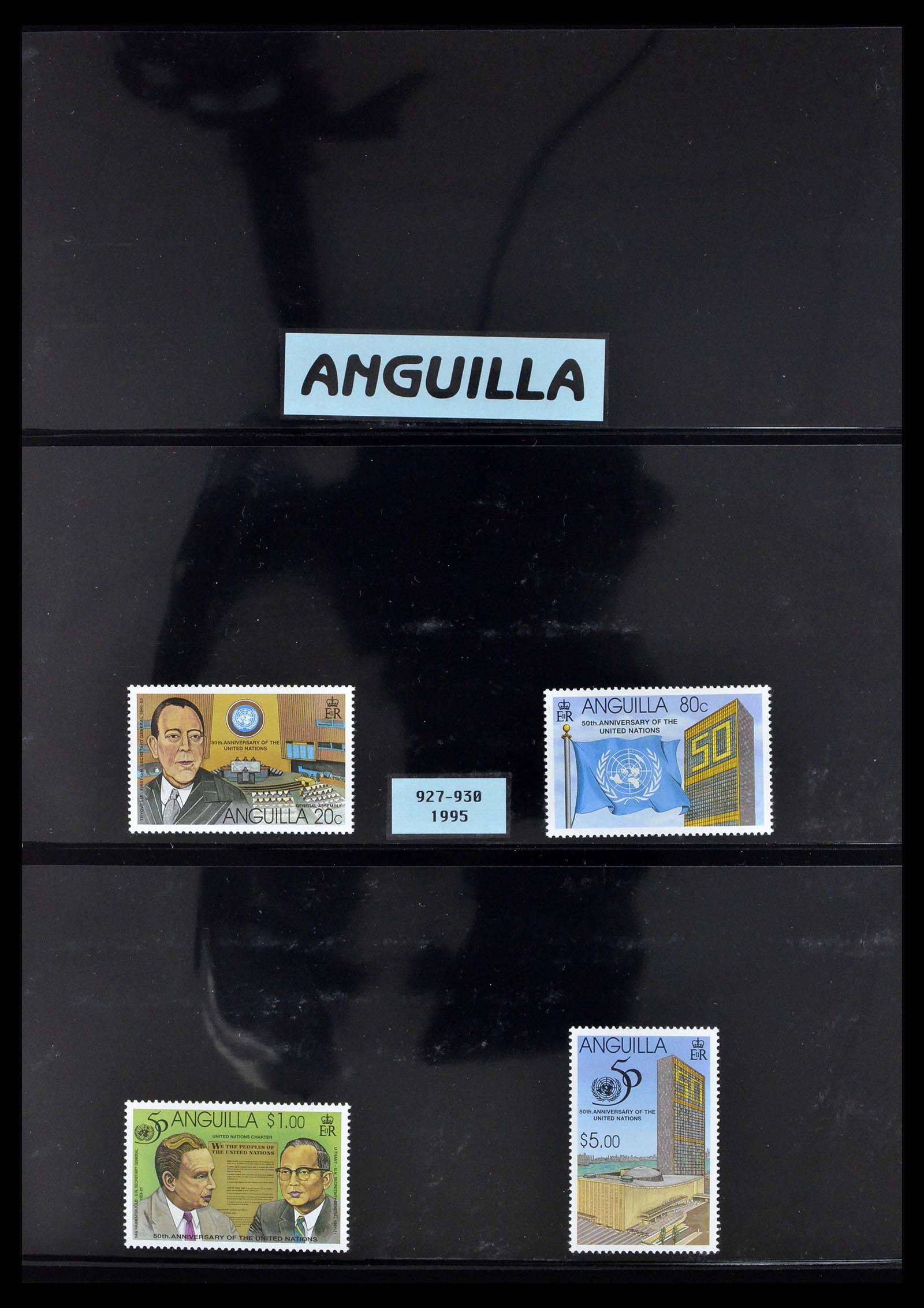 37773 0013 - Postzegelverzameling 37773 Motief 50 jaar VN 1995.