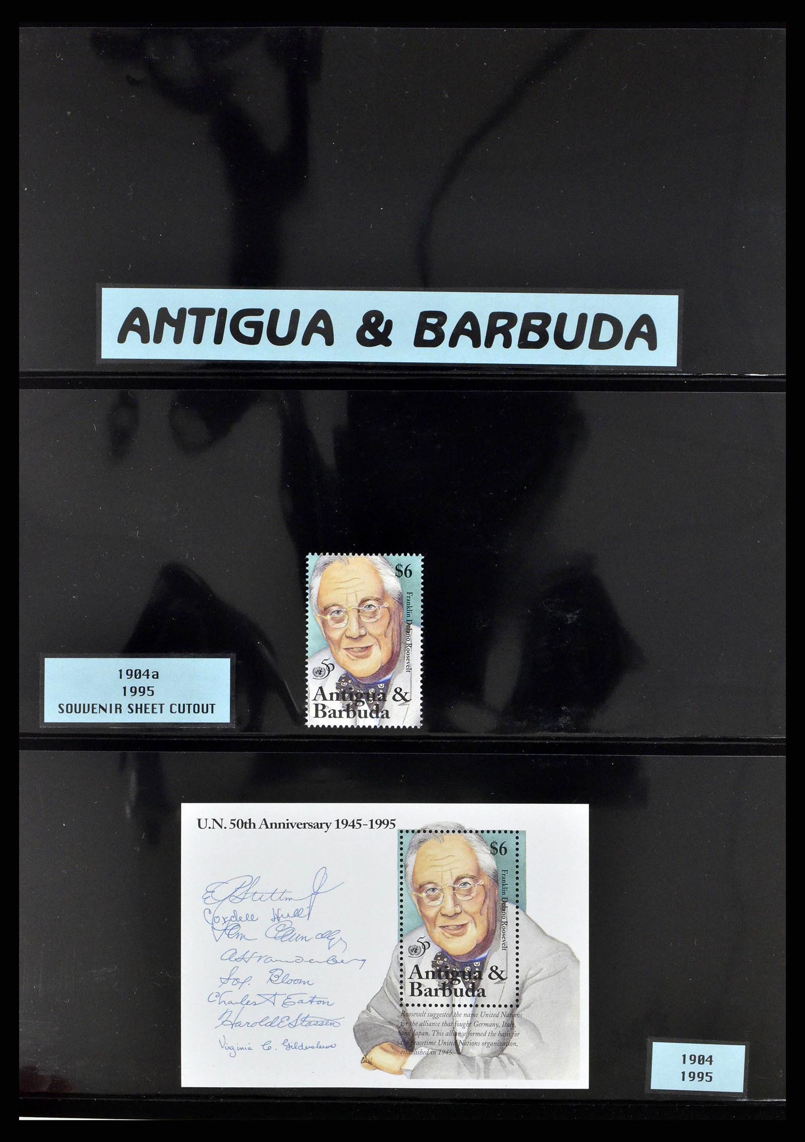 37773 0018 - Postzegelverzameling 37773 Motief 50 jaar VN 1995.