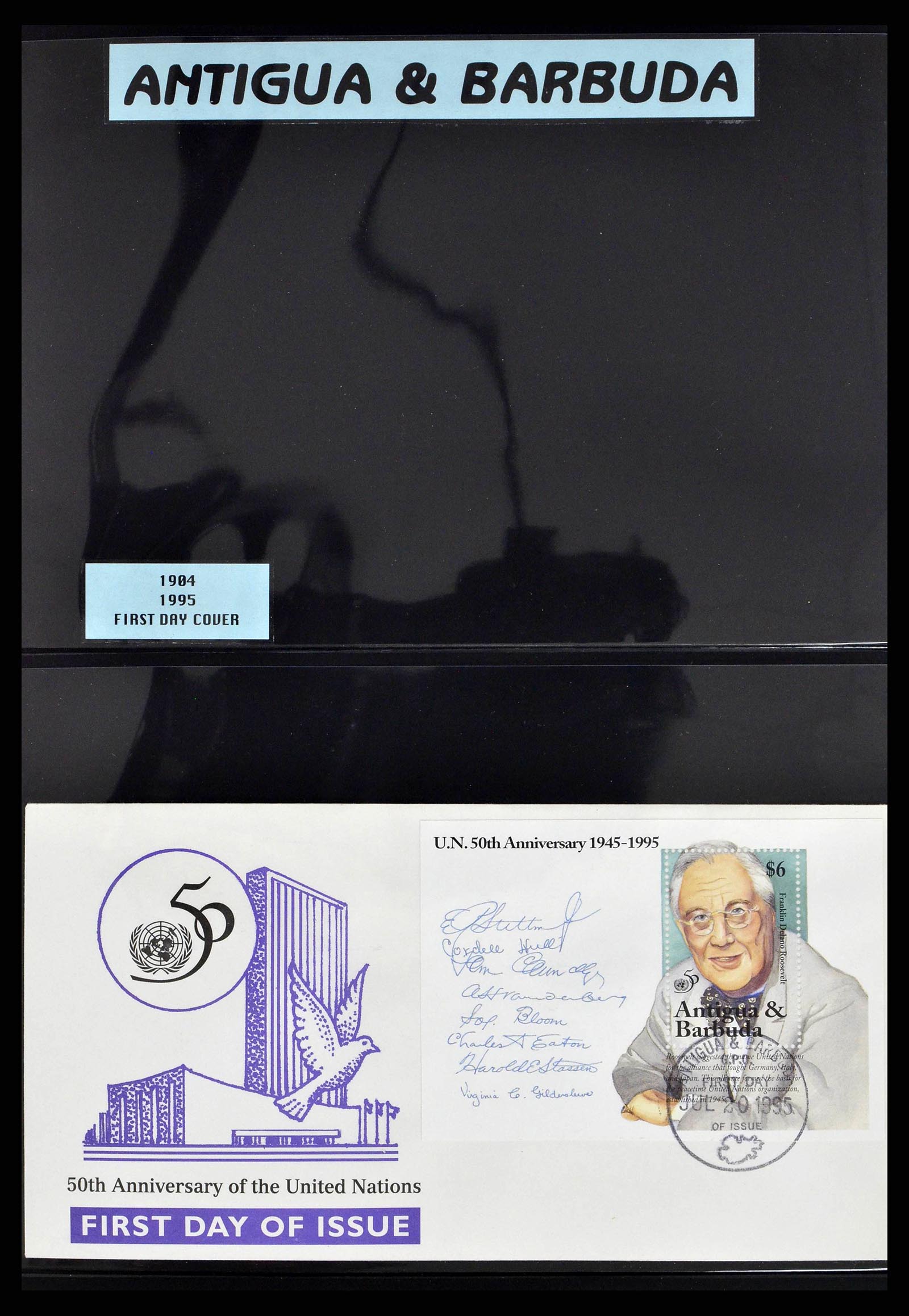 37773 0020 - Stamp collection 37773 Thematics 50th Anniversary UN 1995.
