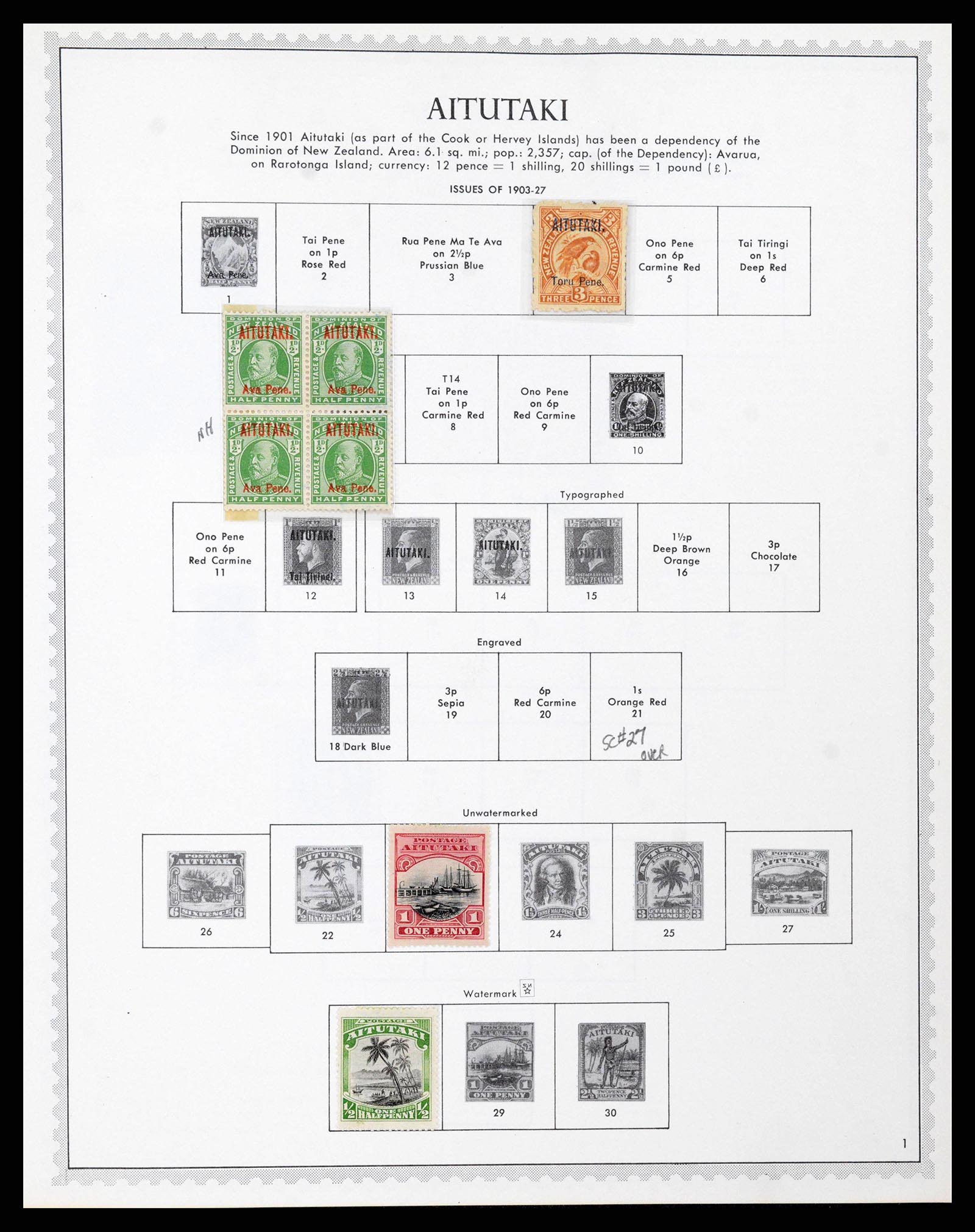 37774 0001 - Postzegelverzameling 37774 Australië en gebieden 1913-1998.