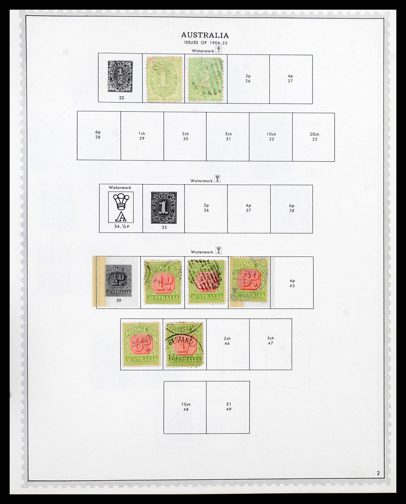 37774 0004 - Postzegelverzameling 37774 Australië en gebieden 1913-1998.