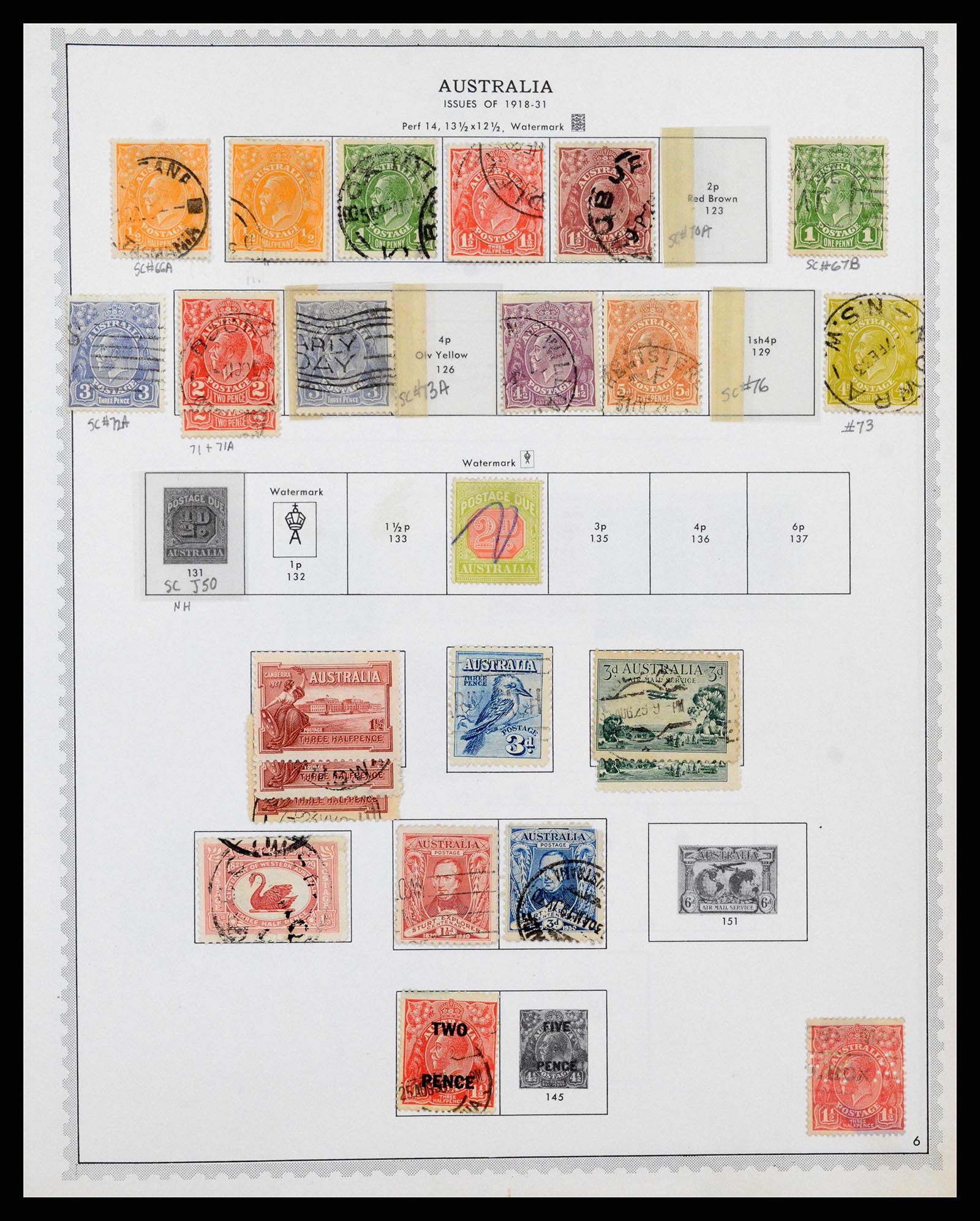 37774 0008 - Postzegelverzameling 37774 Australië en gebieden 1913-1998.