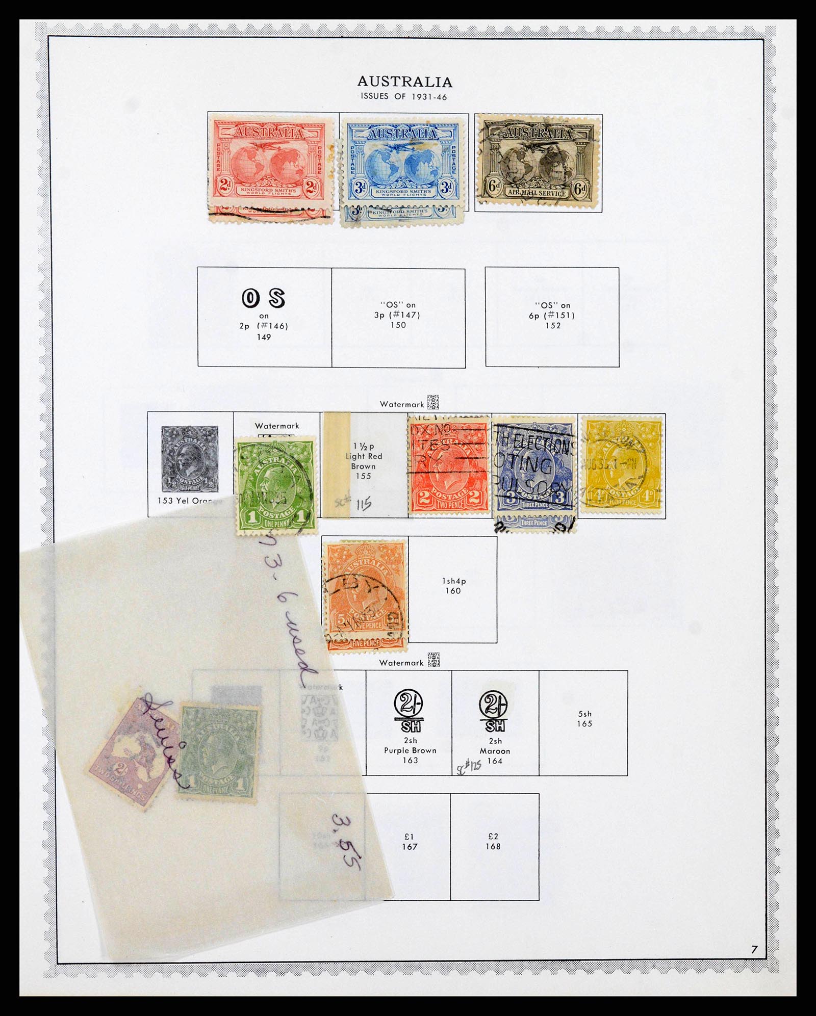 37774 0009 - Postzegelverzameling 37774 Australië en gebieden 1913-1998.