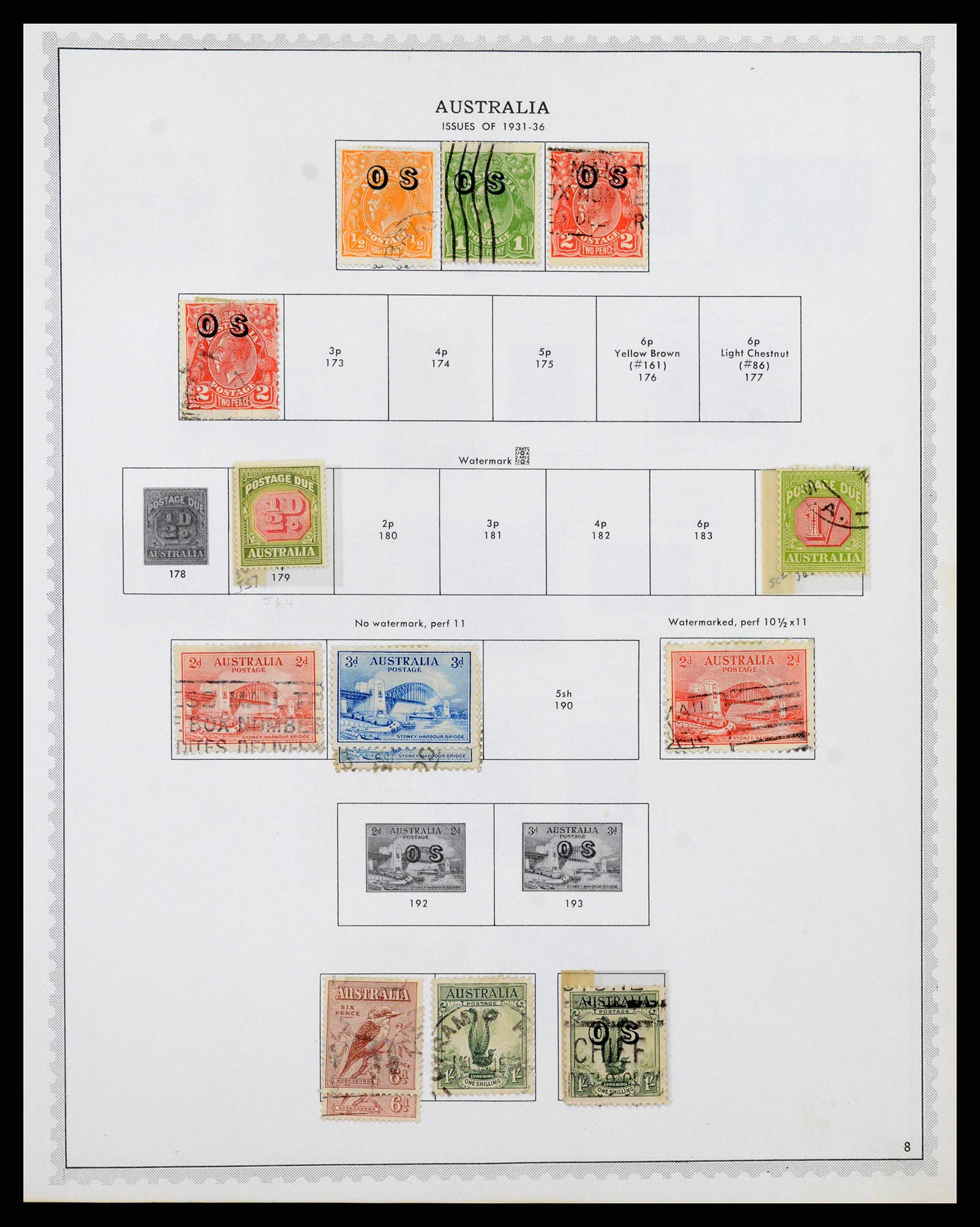 37774 0010 - Postzegelverzameling 37774 Australië en gebieden 1913-1998.