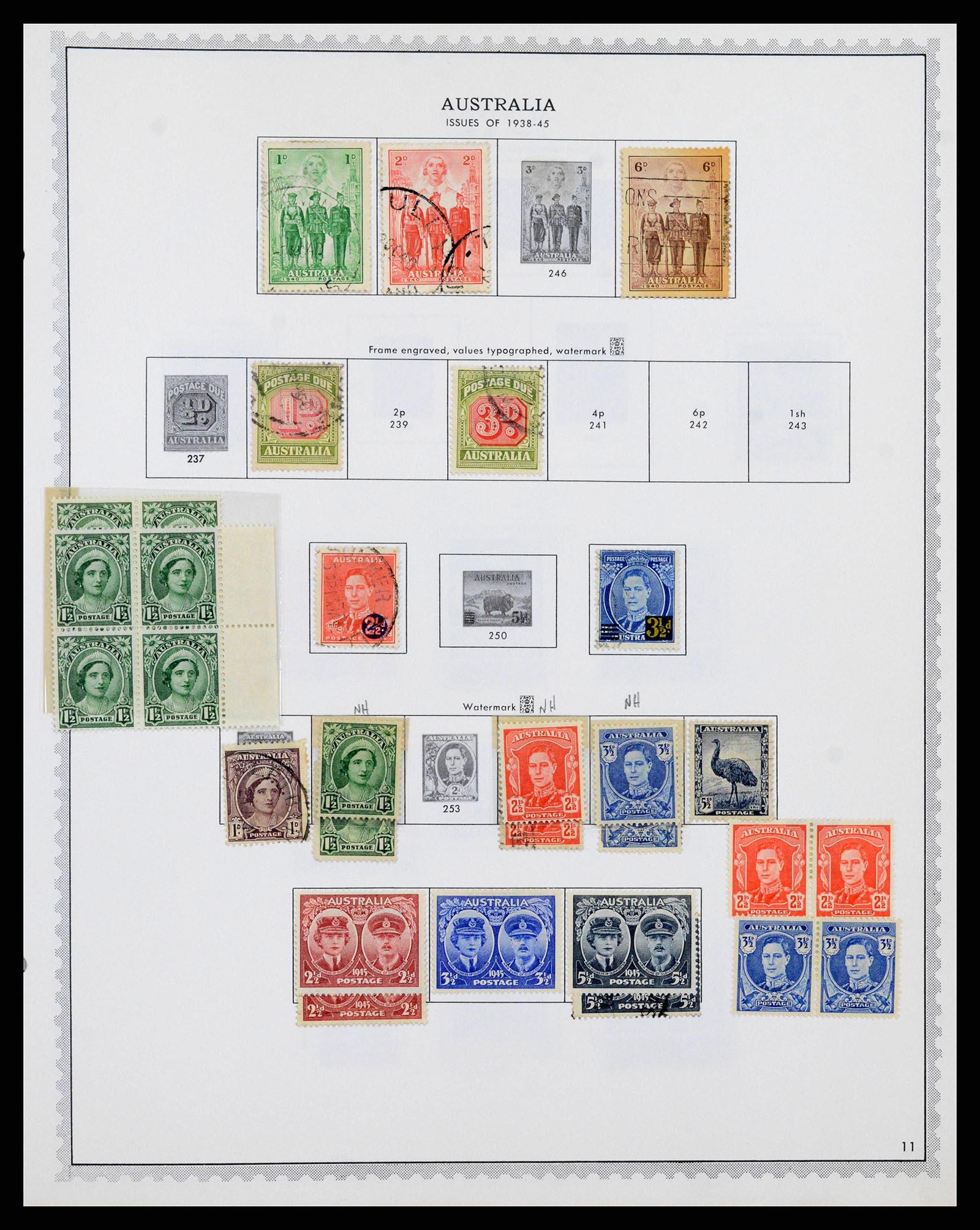 37774 0013 - Postzegelverzameling 37774 Australië en gebieden 1913-1998.