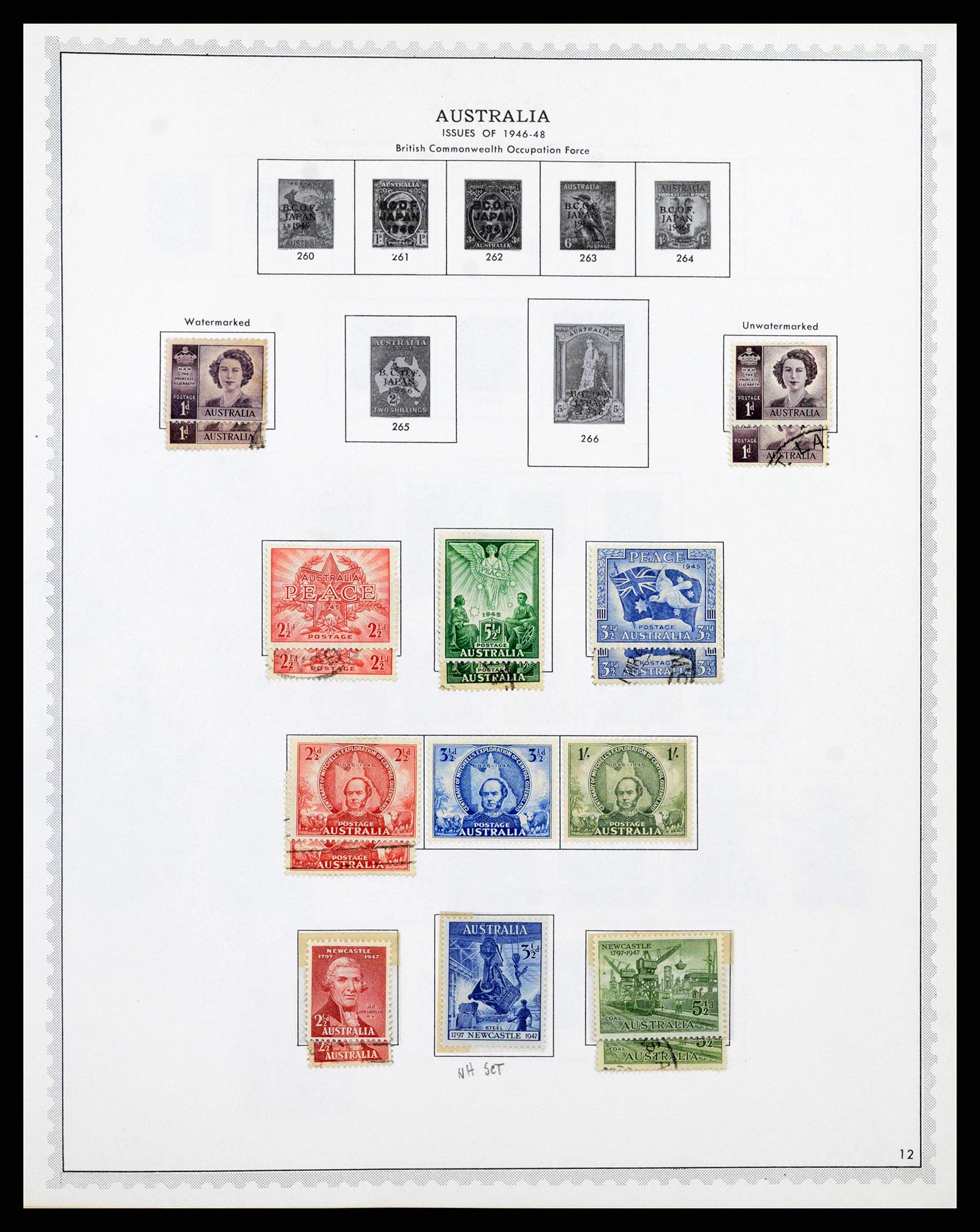 37774 0014 - Postzegelverzameling 37774 Australië en gebieden 1913-1998.