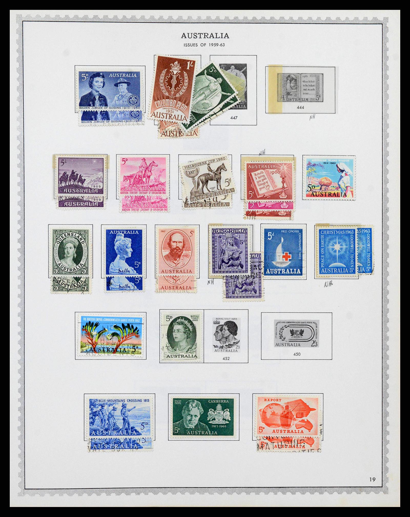 37774 0023 - Postzegelverzameling 37774 Australië en gebieden 1913-1998.