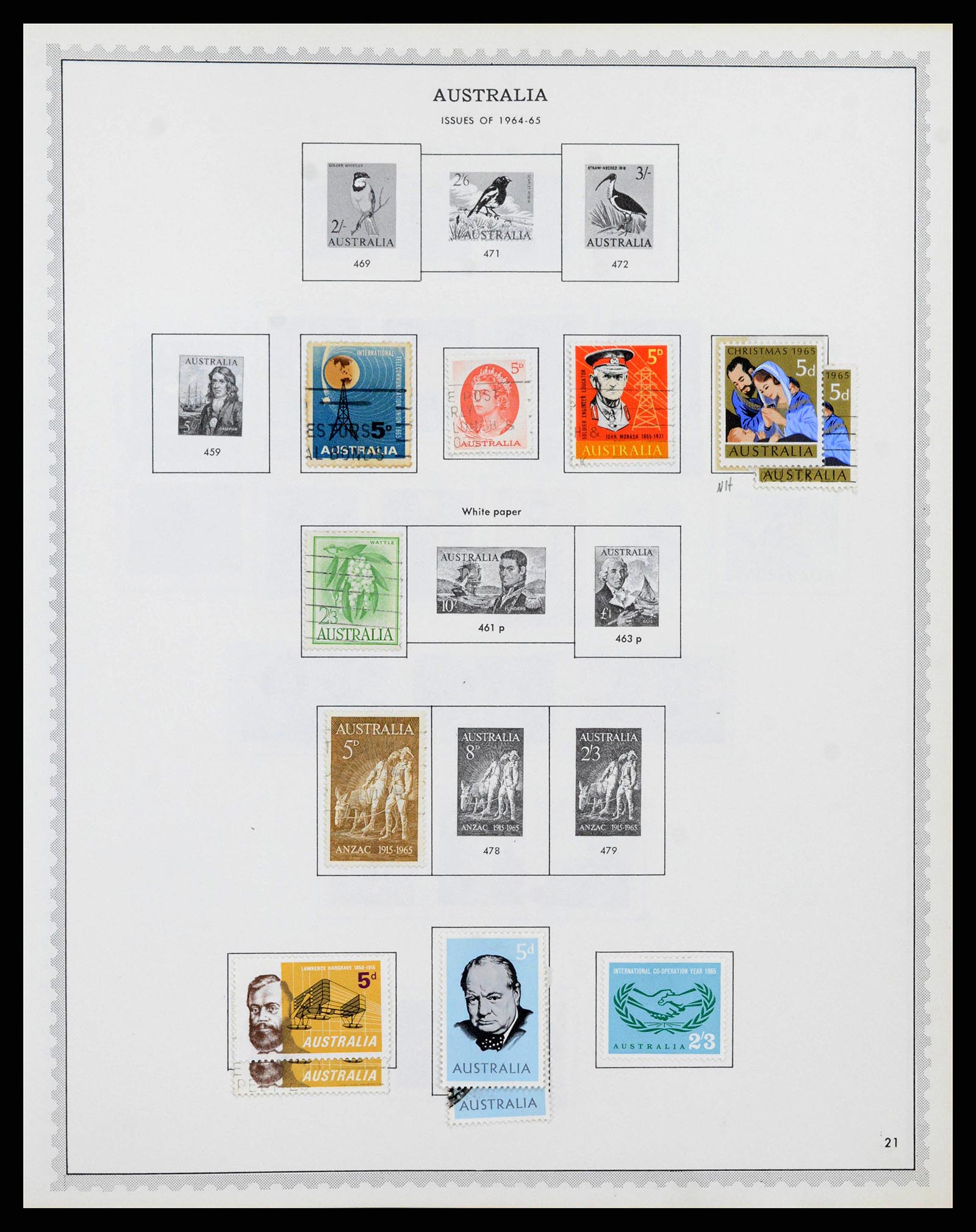 37774 0025 - Postzegelverzameling 37774 Australië en gebieden 1913-1998.