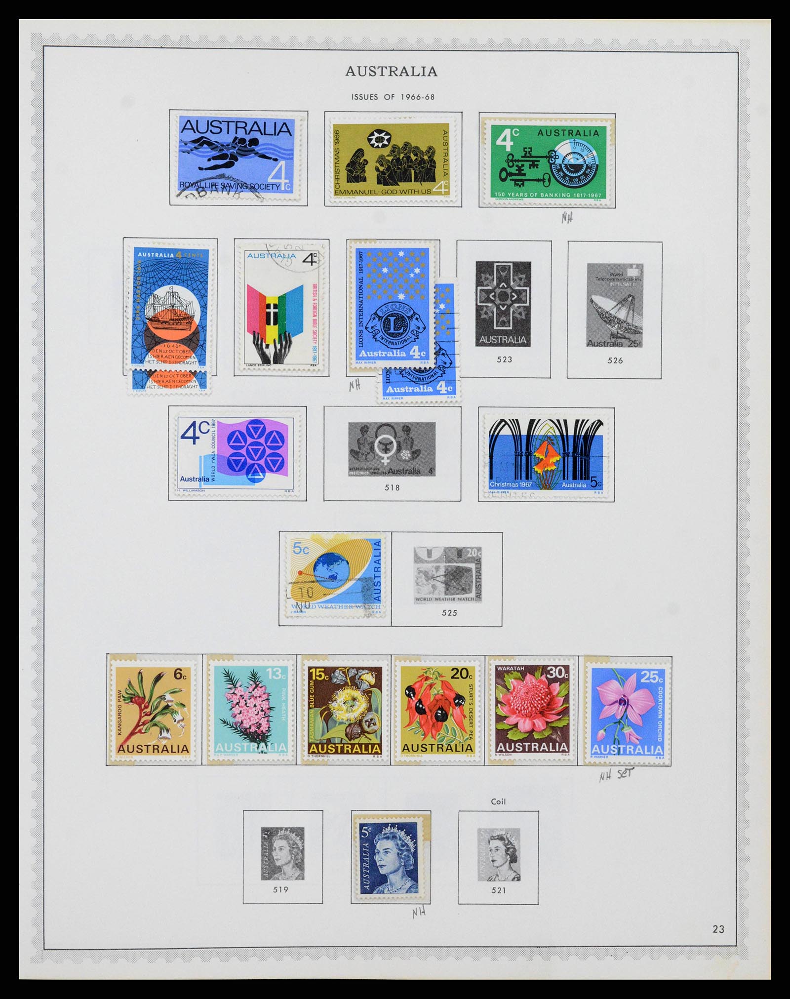 37774 0027 - Postzegelverzameling 37774 Australië en gebieden 1913-1998.