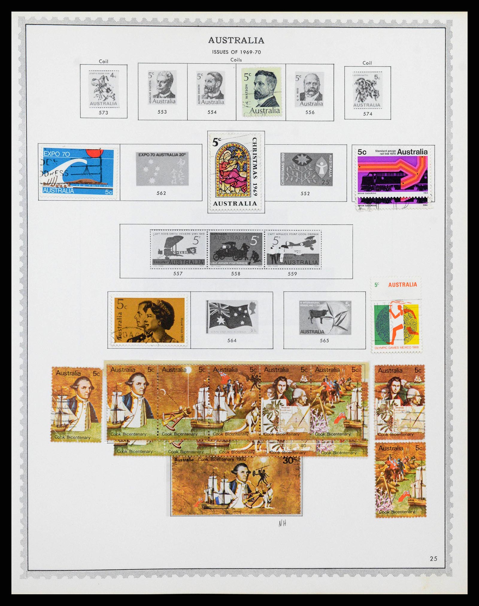 37774 0029 - Postzegelverzameling 37774 Australië en gebieden 1913-1998.