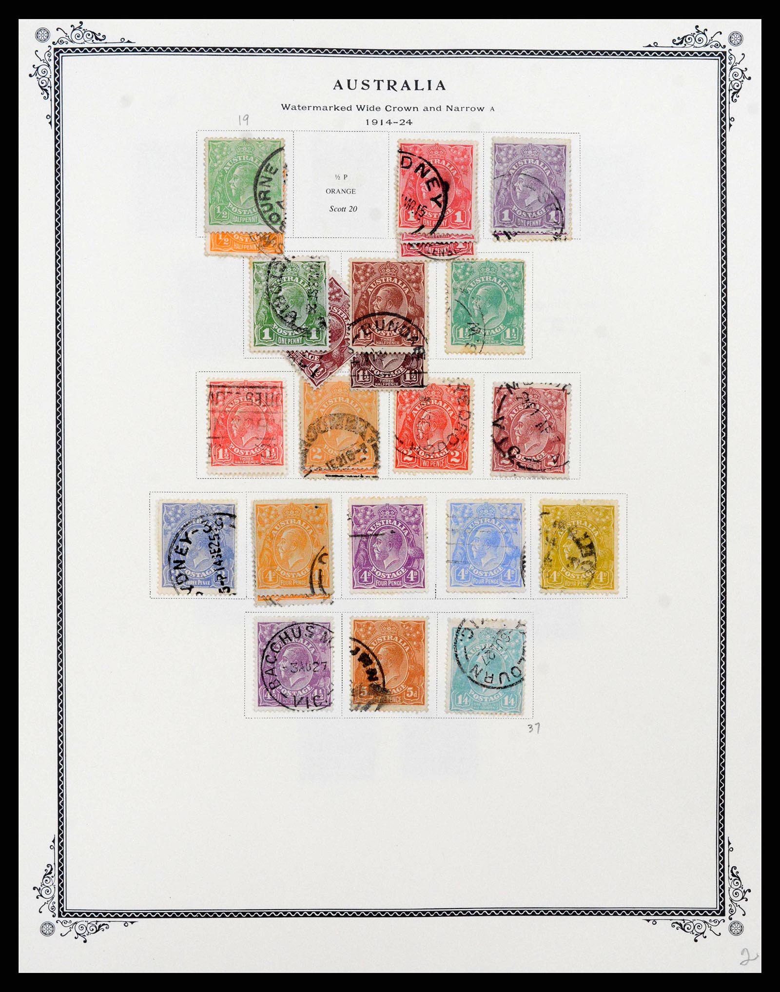 37774 0080 - Stamp collection 37774 Australia and territories 1913-1998.