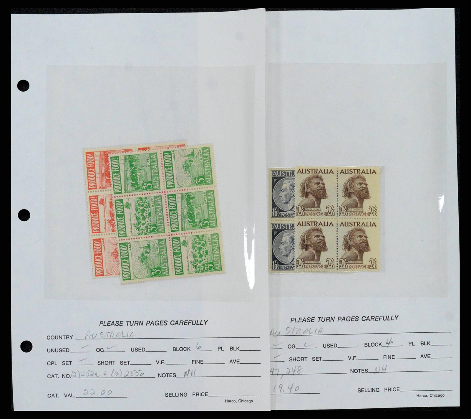 37774 0548 - Postzegelverzameling 37774 Australië en gebieden 1913-1998.