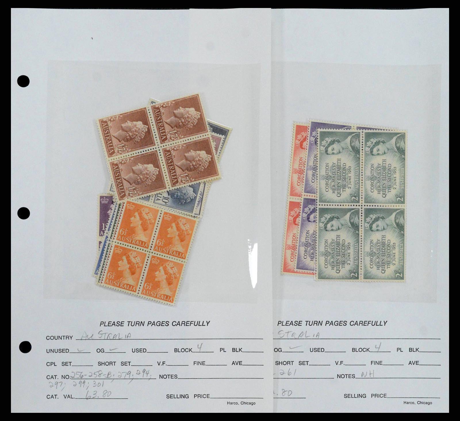 37774 0549 - Postzegelverzameling 37774 Australië en gebieden 1913-1998.