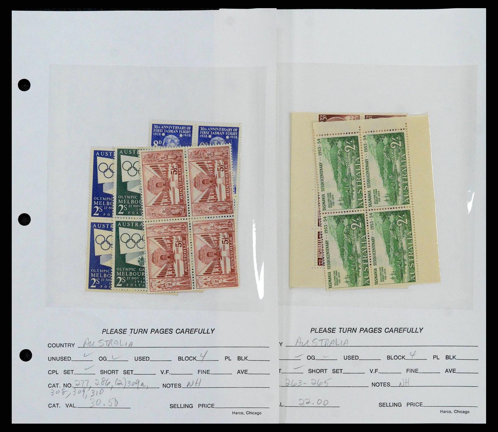 37774 0550 - Postzegelverzameling 37774 Australië en gebieden 1913-1998.