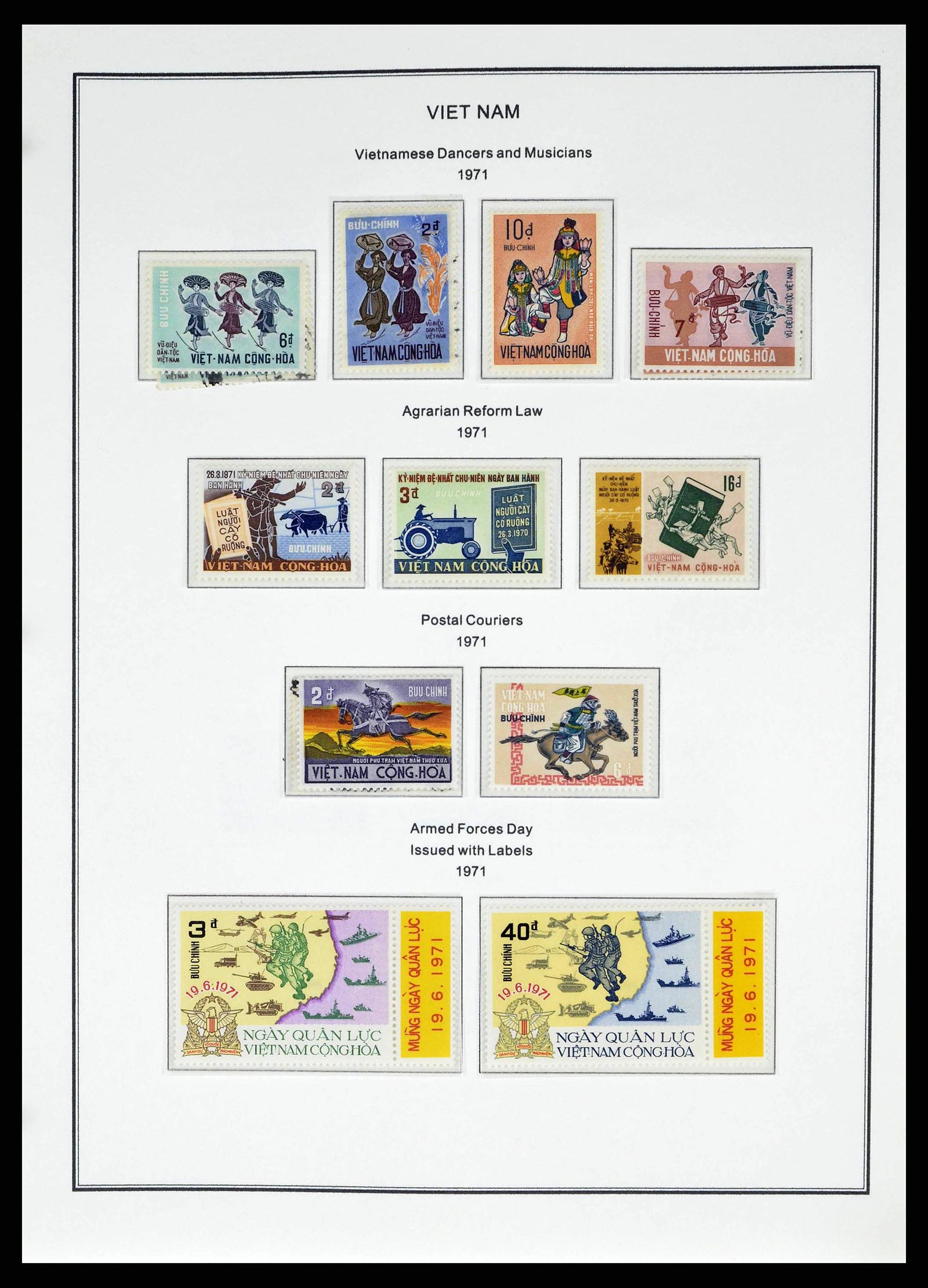 37775 1067 - Postzegelverzameling 37775 Azië 1863-1998.