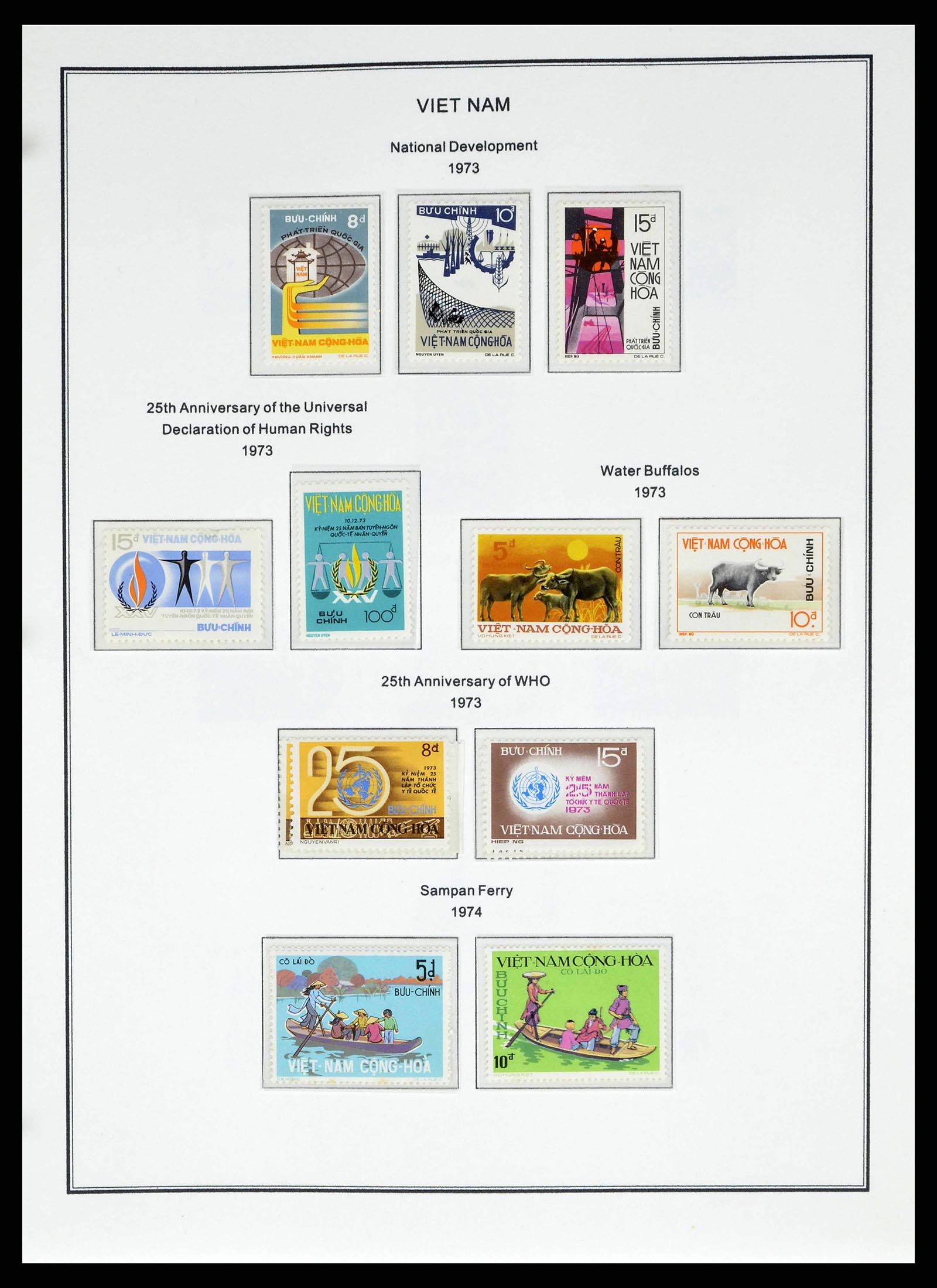 37775 1073 - Postzegelverzameling 37775 Azië 1863-1998.