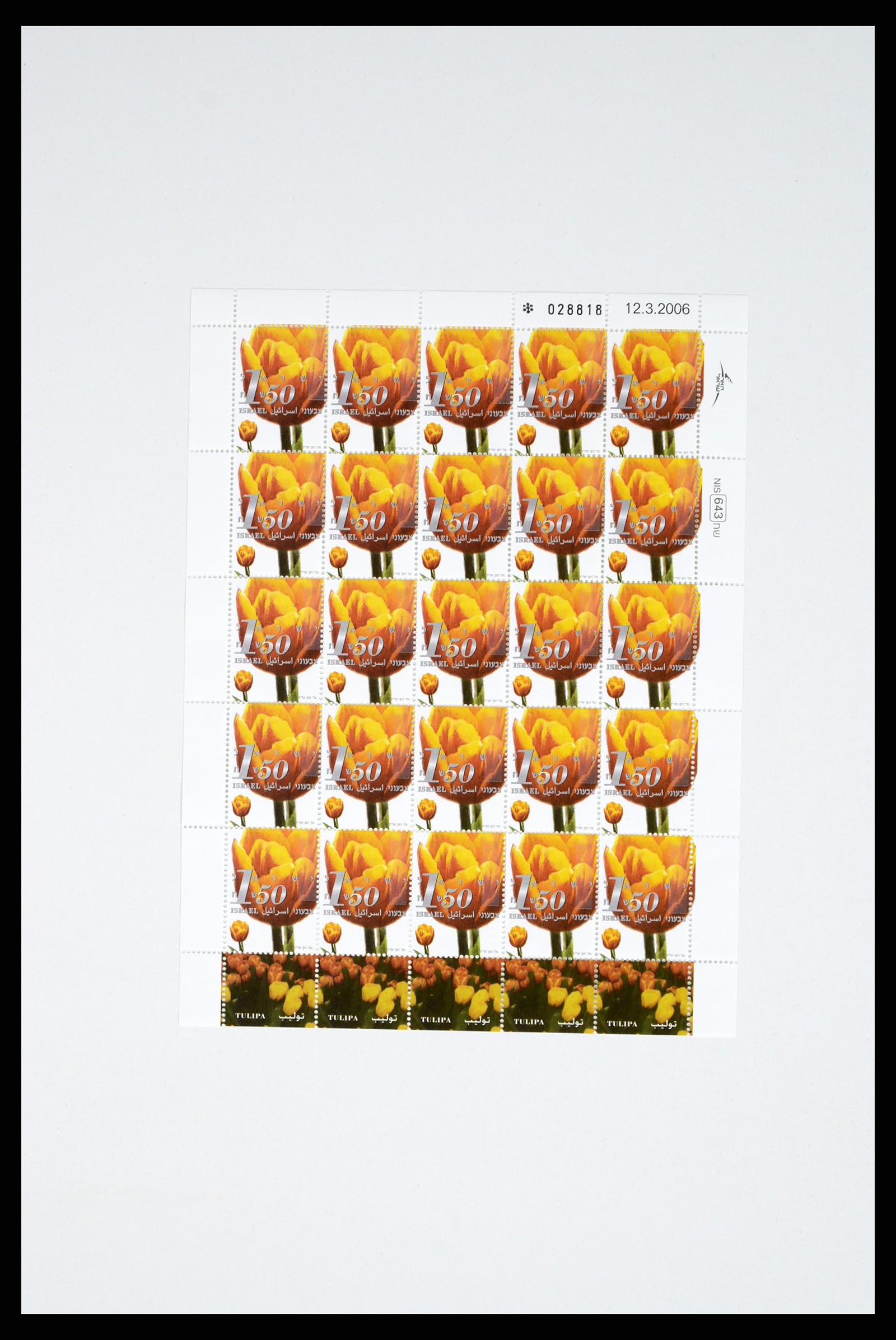 37779 022 - Postzegelverzameling 37779 Israël velletjes 1986-2009.