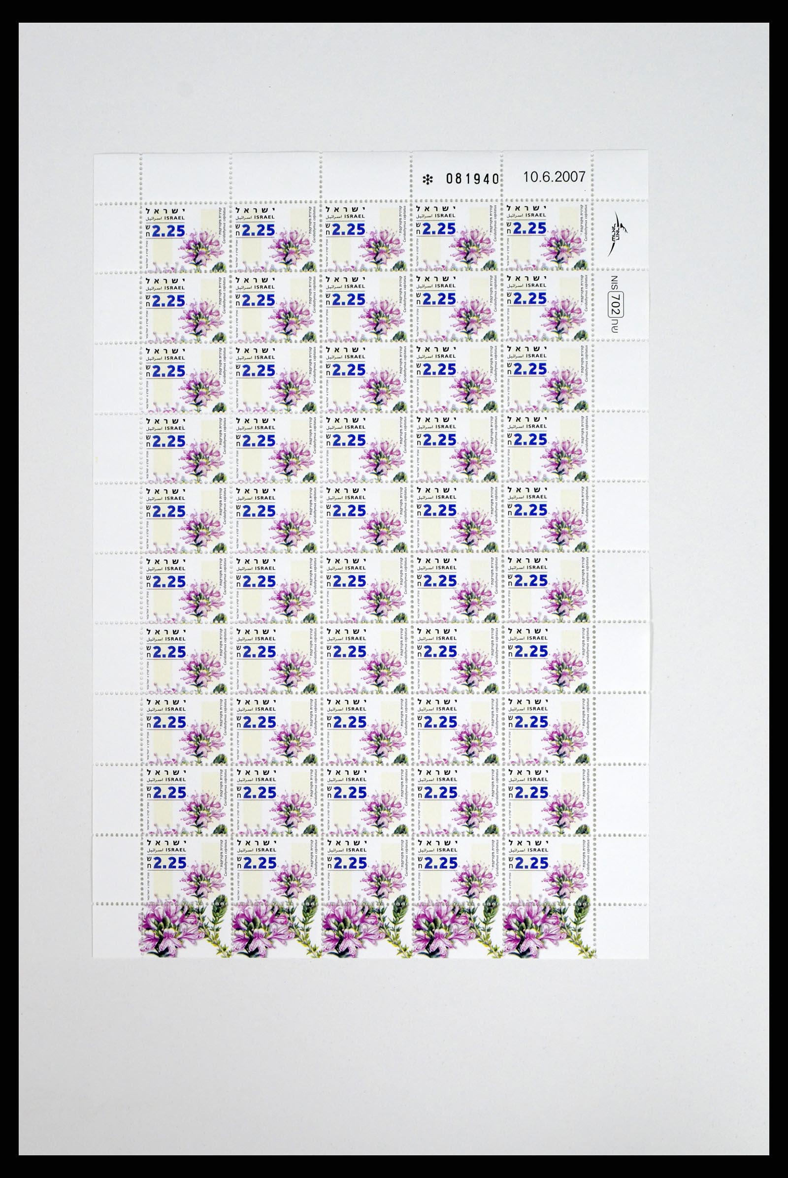 37779 049 - Postzegelverzameling 37779 Israël velletjes 1986-2009.