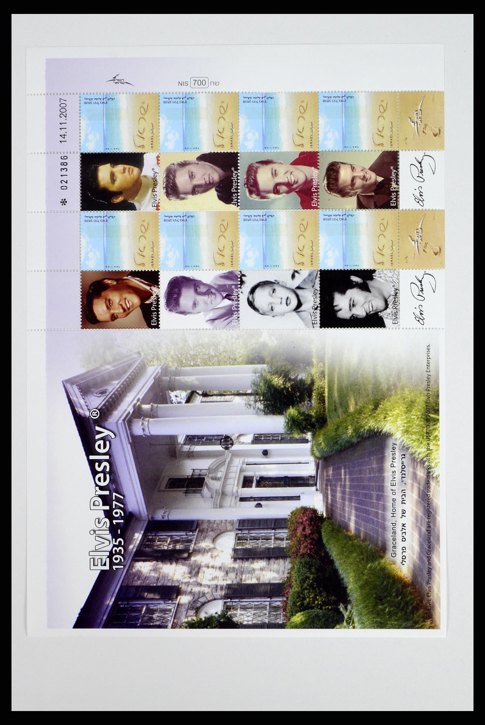 37779 081 - Postzegelverzameling 37779 Israël velletjes 1986-2009.