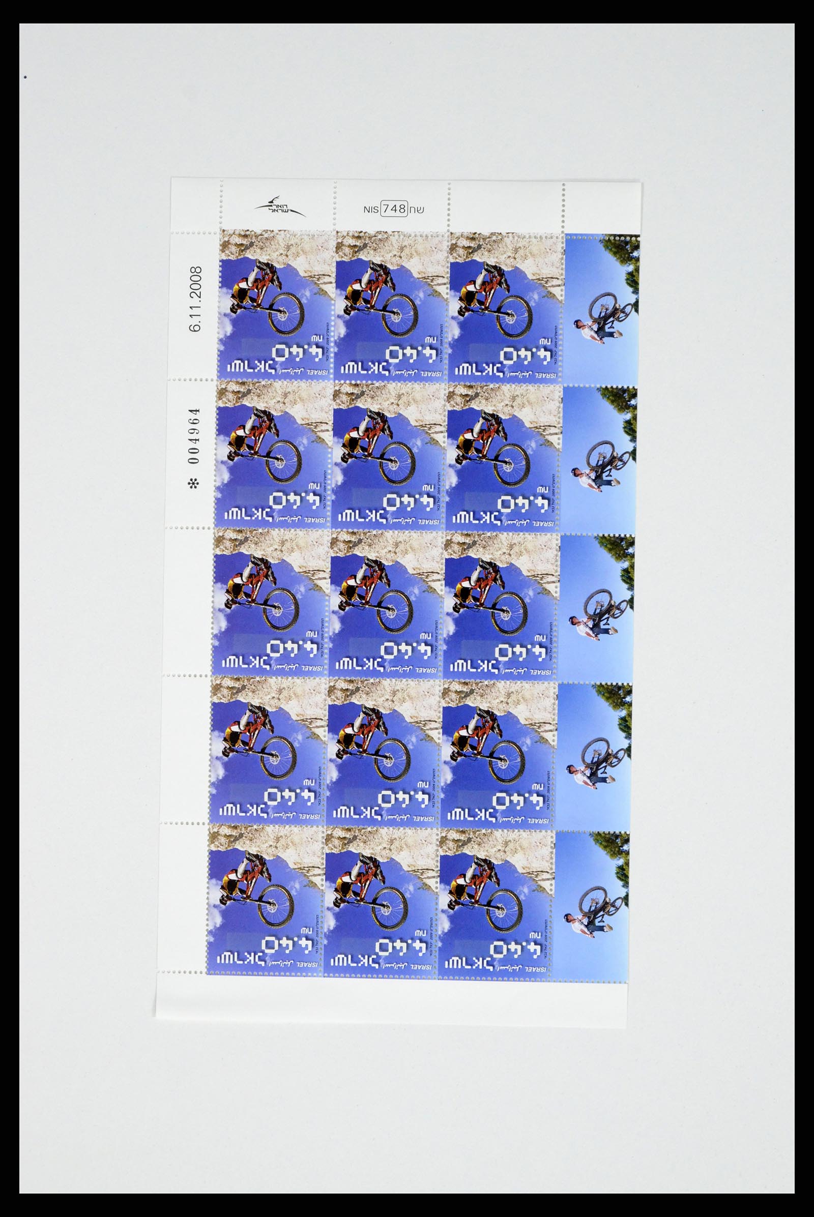 37779 321 - Postzegelverzameling 37779 Israël velletjes 1986-2009.