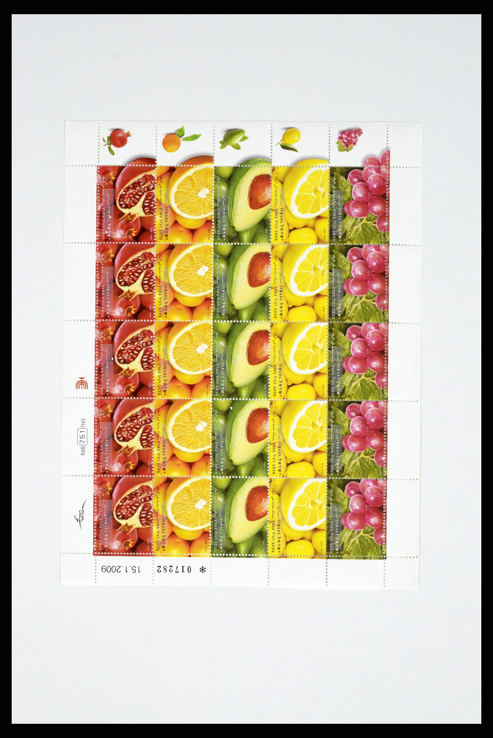 37779 323 - Postzegelverzameling 37779 Israël velletjes 1986-2009.