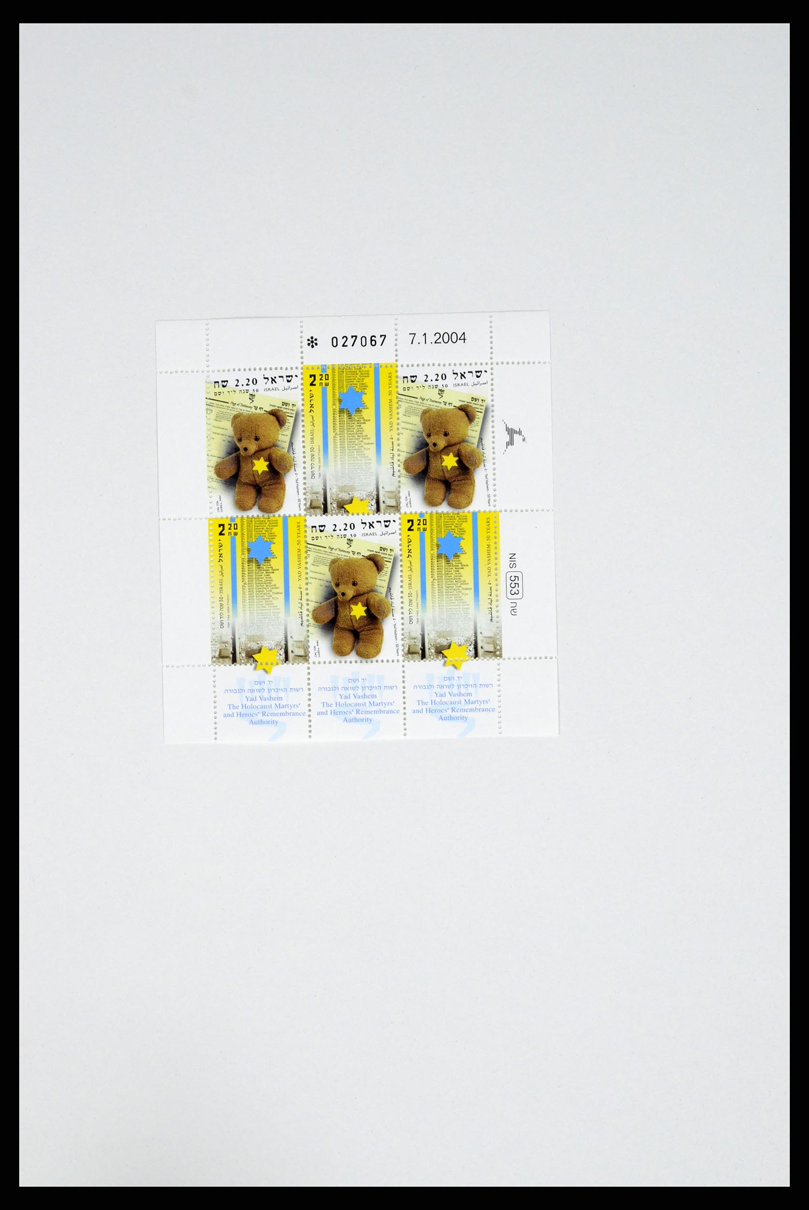 37779 326 - Postzegelverzameling 37779 Israël velletjes 1986-2009.