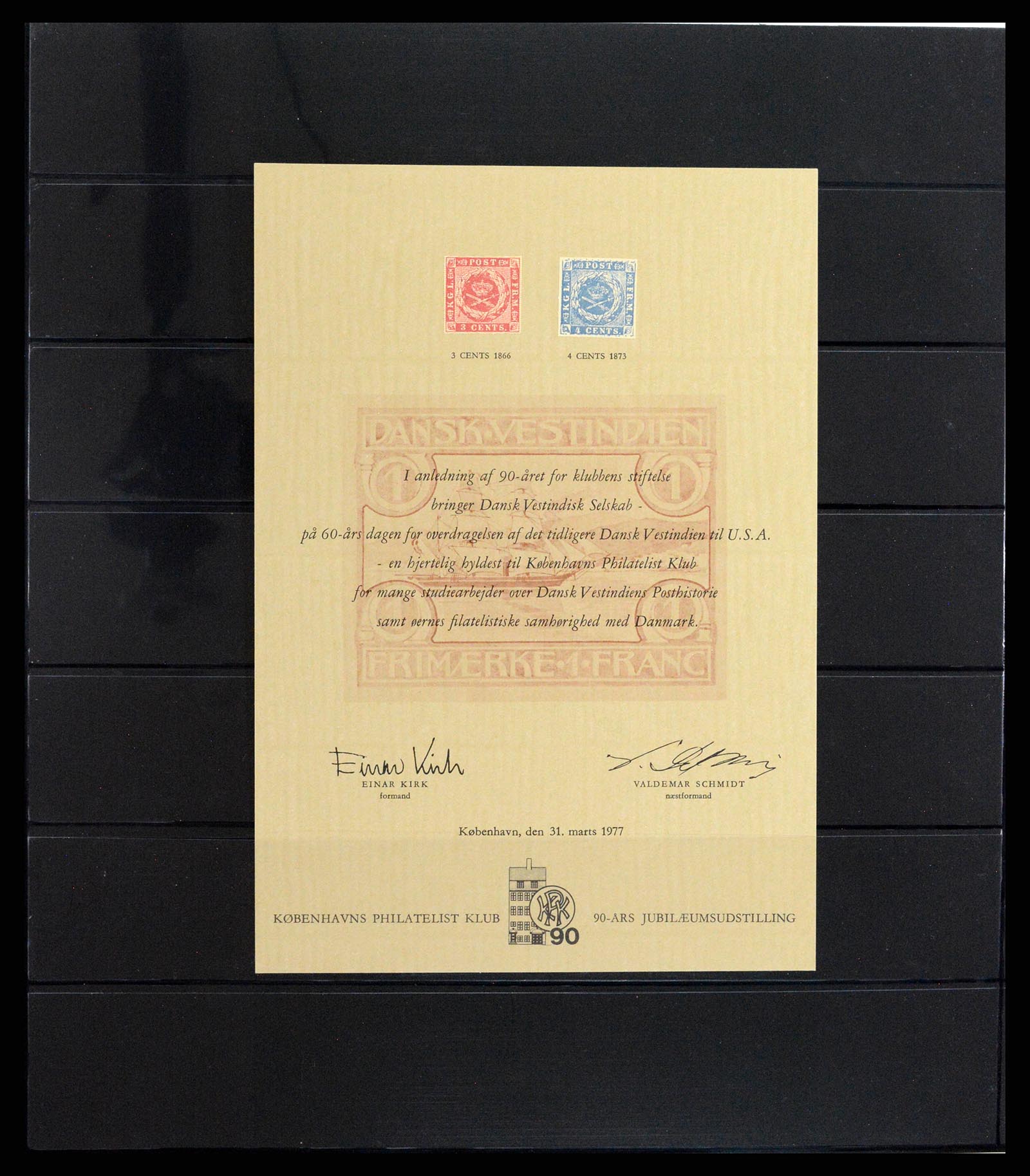 37783 012 - Postzegelverzameling 37783 Deens West Indië 1855-1917.