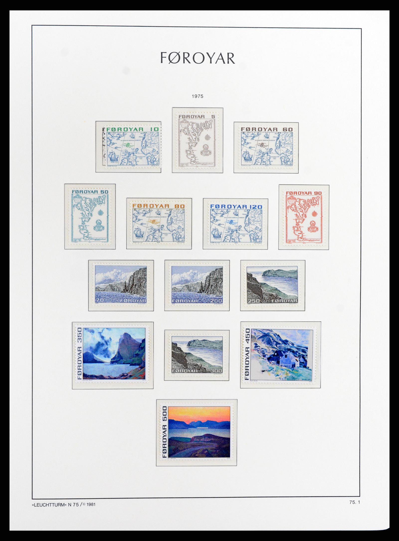 37784 001 - Postzegelverzameling 37784 Faeroer 1975-2014.