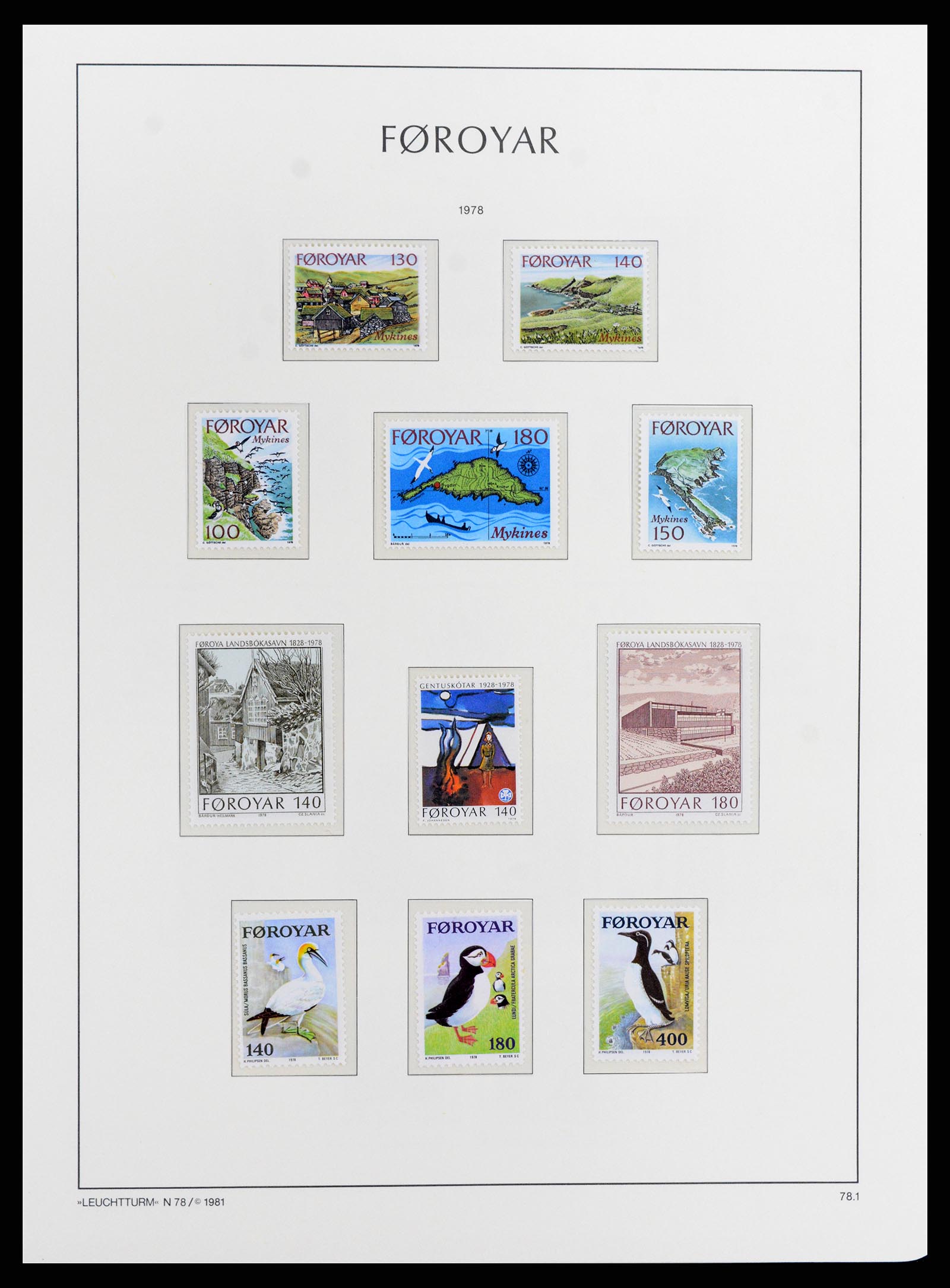 37784 003 - Postzegelverzameling 37784 Faeroer 1975-2014.