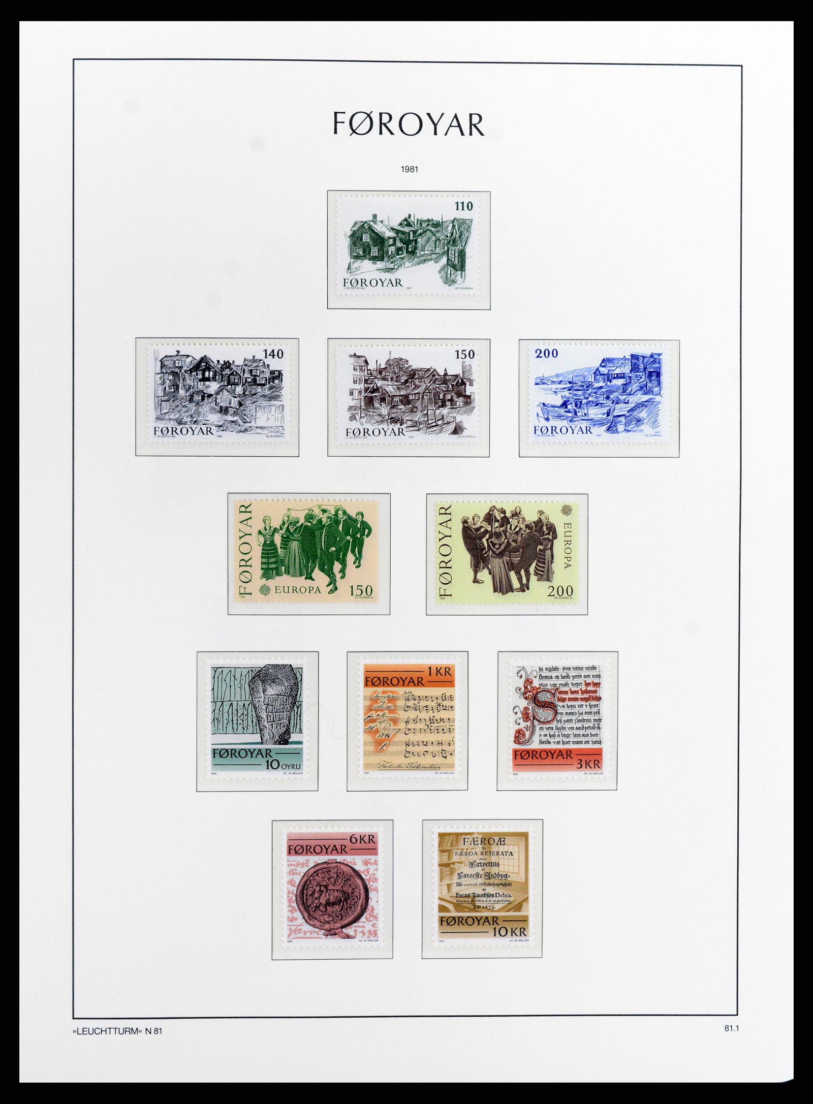 37784 005 - Postzegelverzameling 37784 Faeroer 1975-2014.