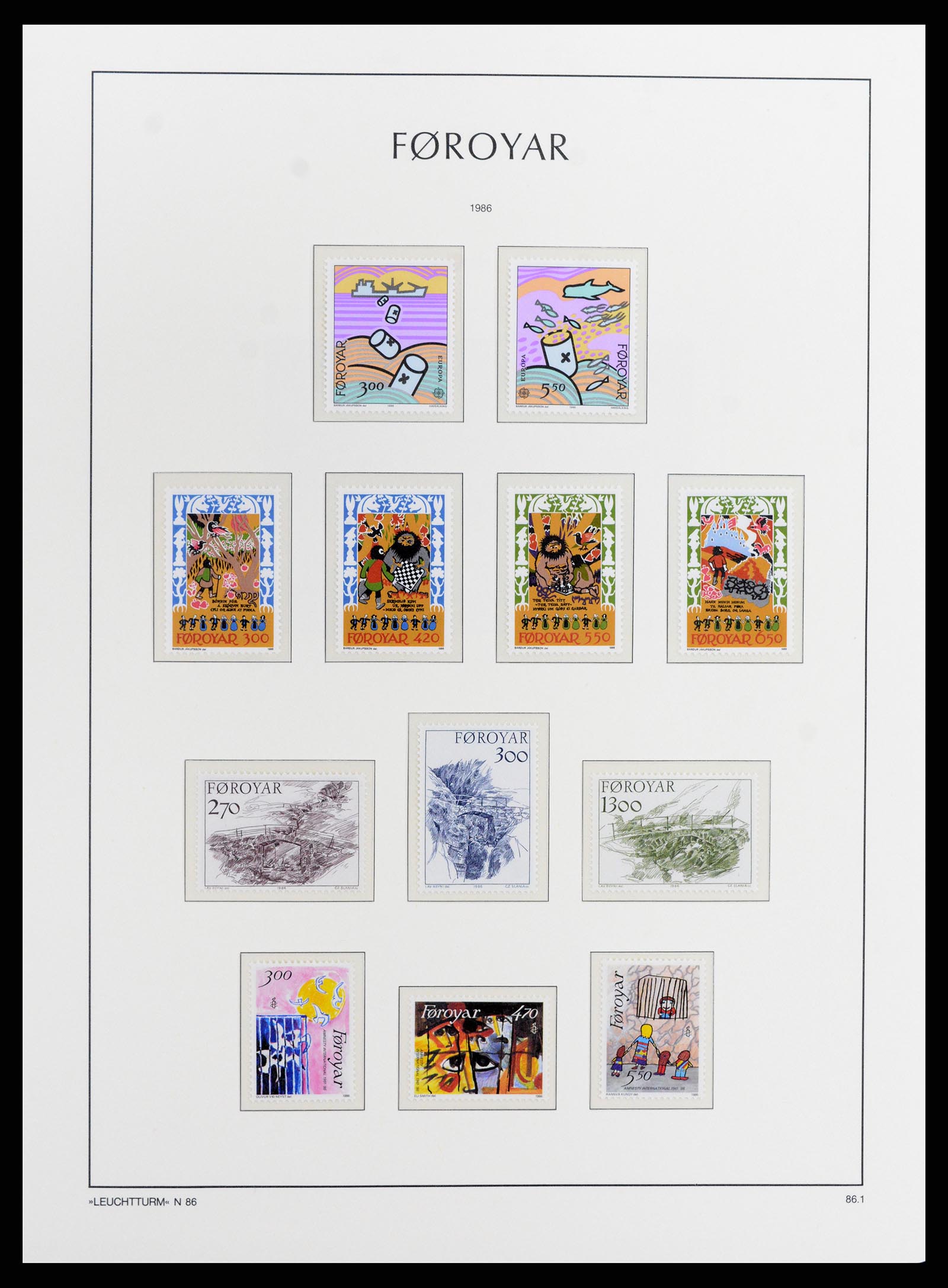 37784 013 - Postzegelverzameling 37784 Faeroer 1975-2014.