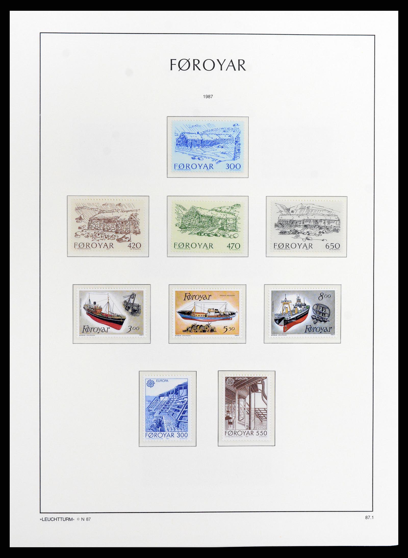 37784 015 - Postzegelverzameling 37784 Faeroer 1975-2014.
