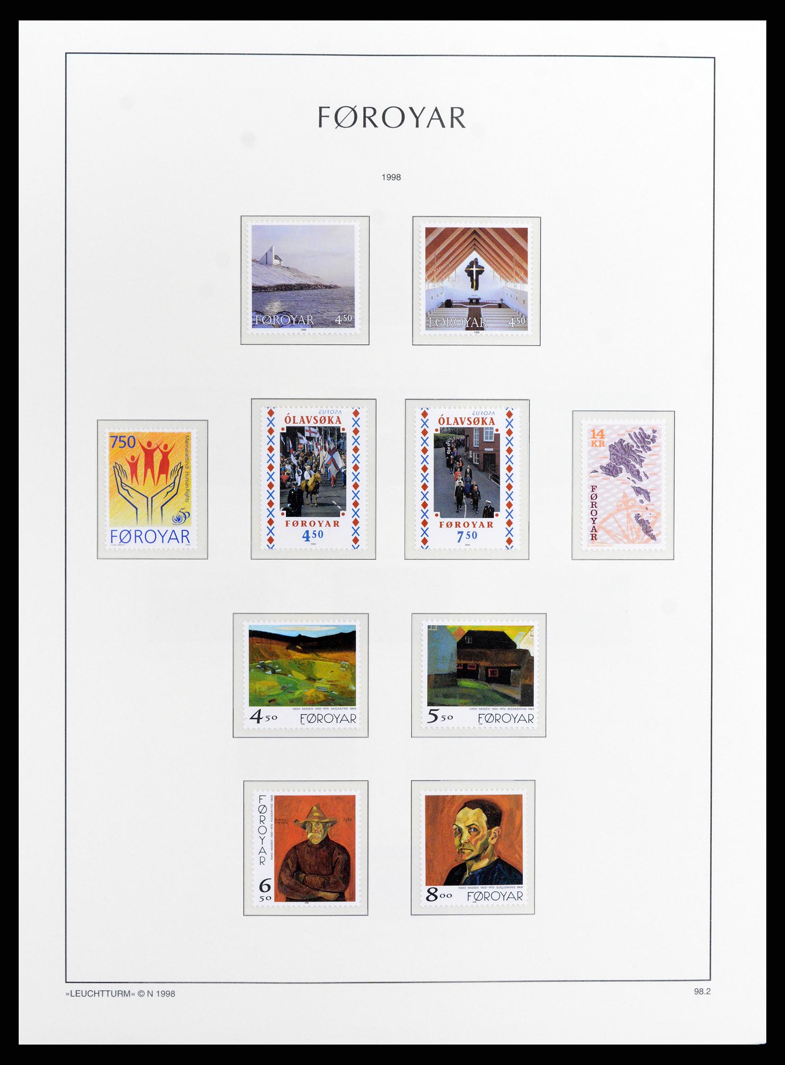 37784 037 - Postzegelverzameling 37784 Faeroer 1975-2014.