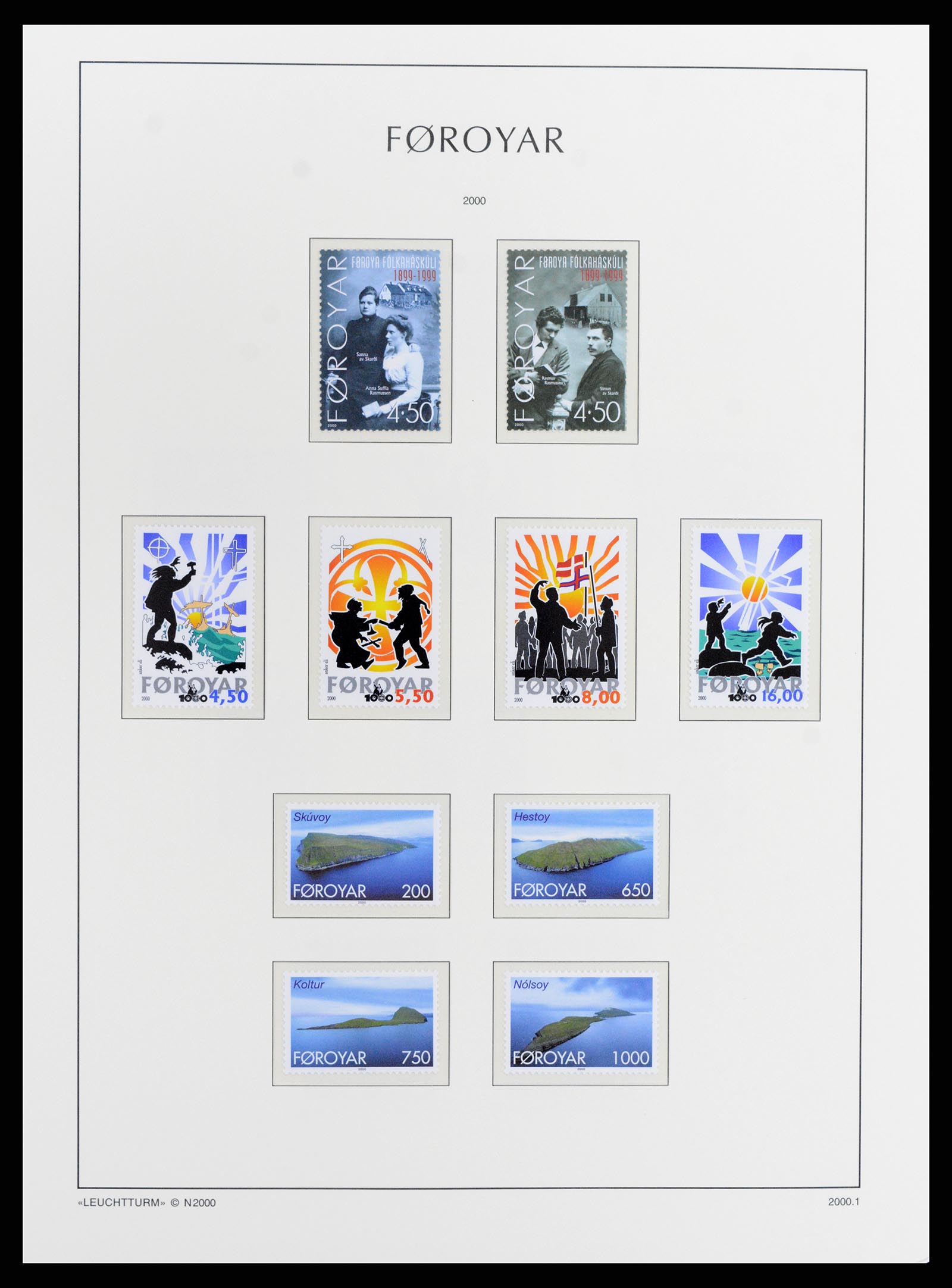 37784 040 - Postzegelverzameling 37784 Faeroer 1975-2014.