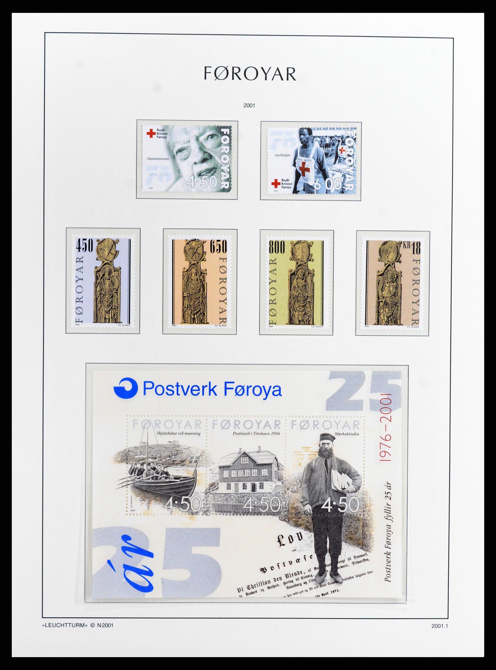 37784 042 - Postzegelverzameling 37784 Faeroer 1975-2014.