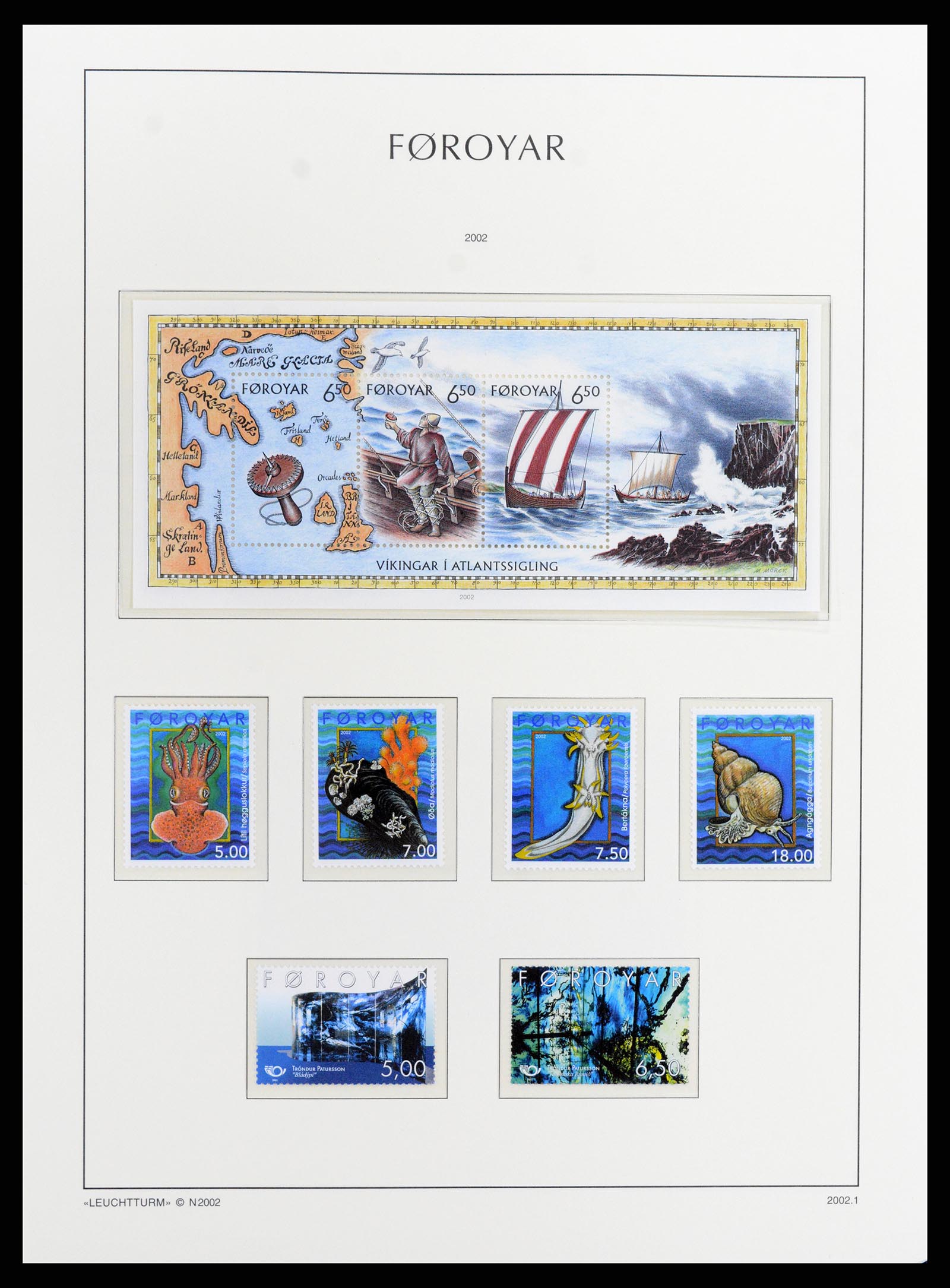37784 045 - Postzegelverzameling 37784 Faeroer 1975-2014.