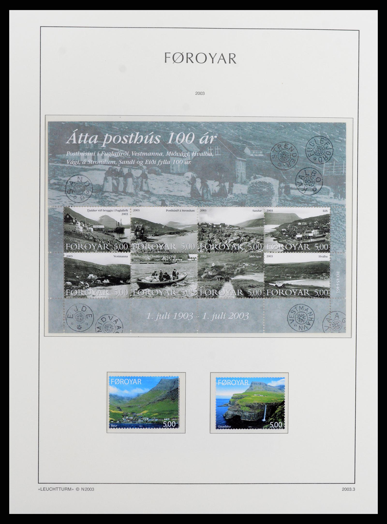 37784 050 - Postzegelverzameling 37784 Faeroer 1975-2014.