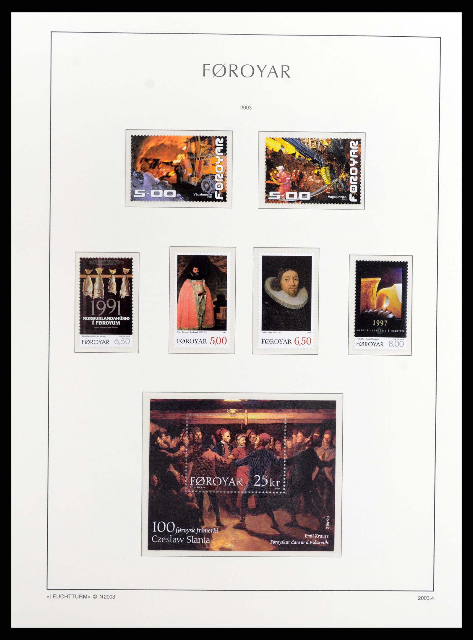 37784 051 - Postzegelverzameling 37784 Faeroer 1975-2014.