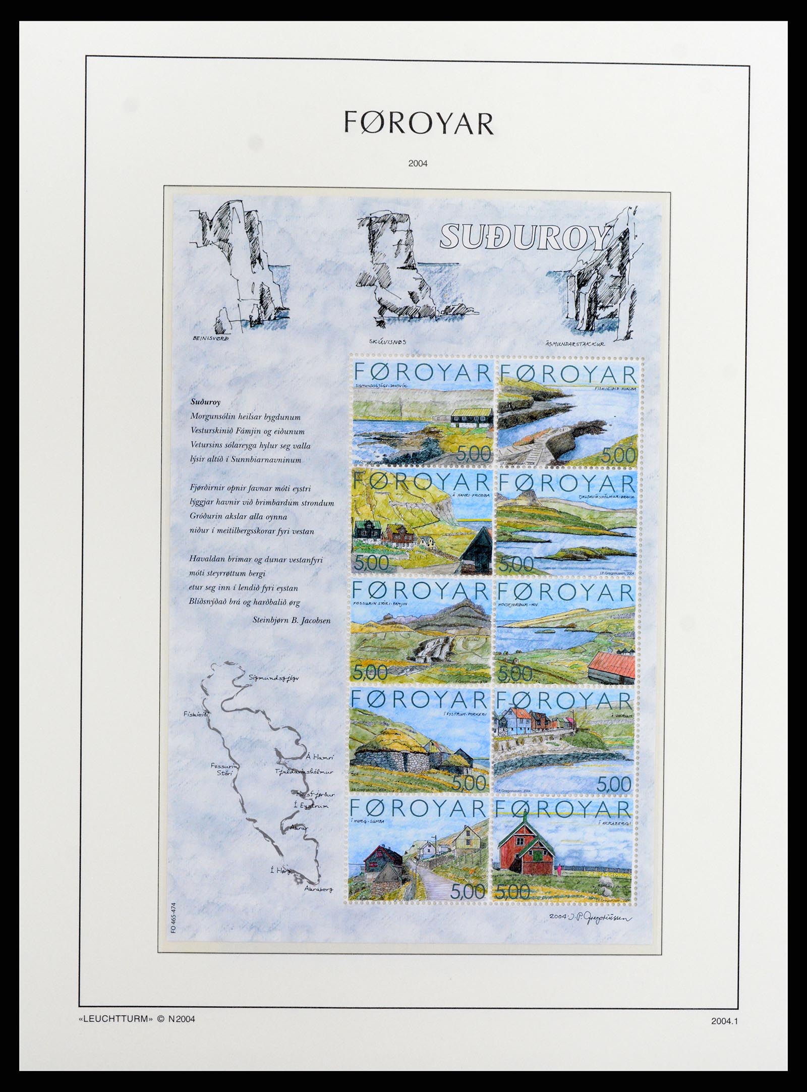37784 052 - Postzegelverzameling 37784 Faeroer 1975-2014.