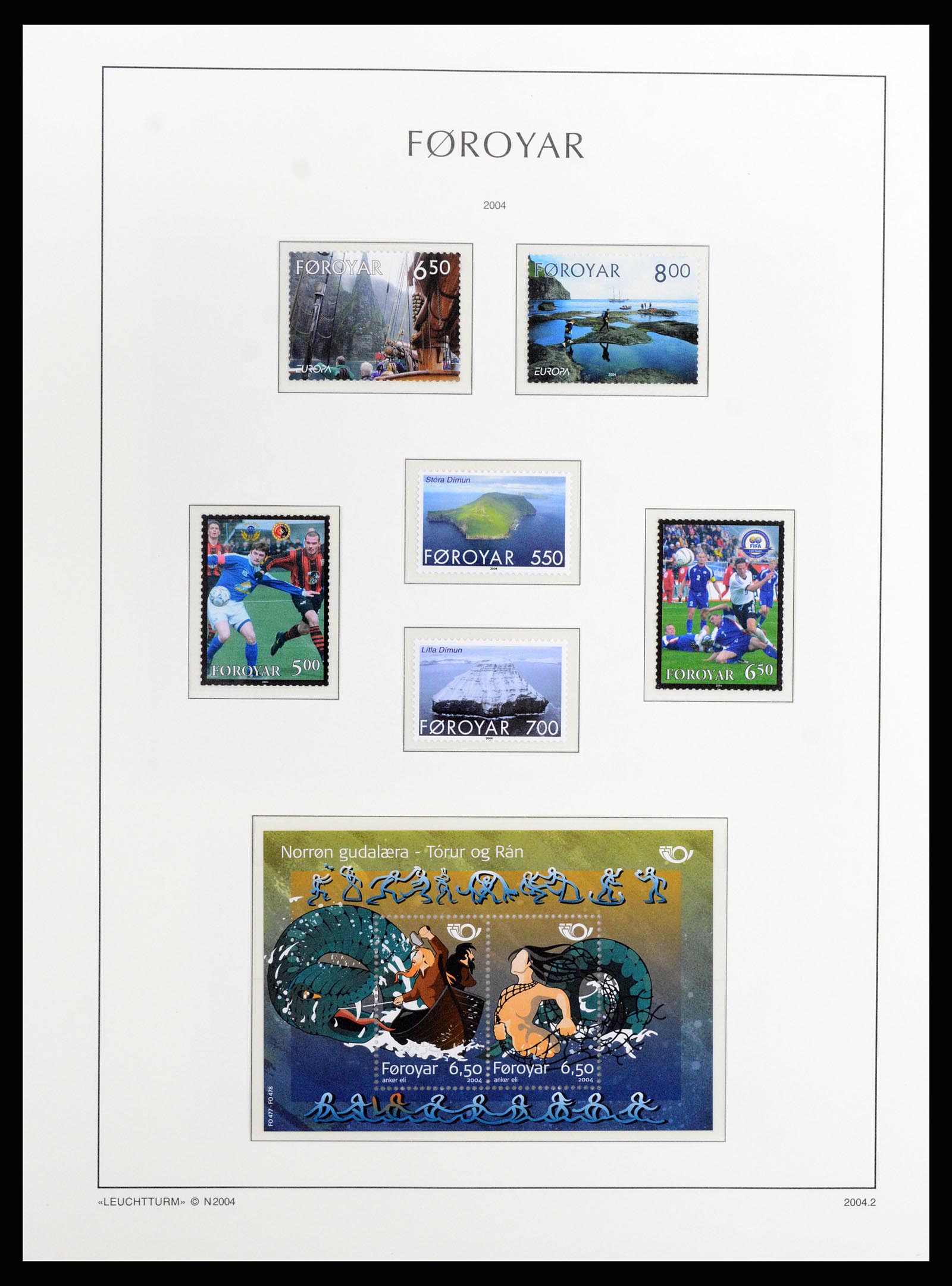 37784 053 - Postzegelverzameling 37784 Faeroer 1975-2014.