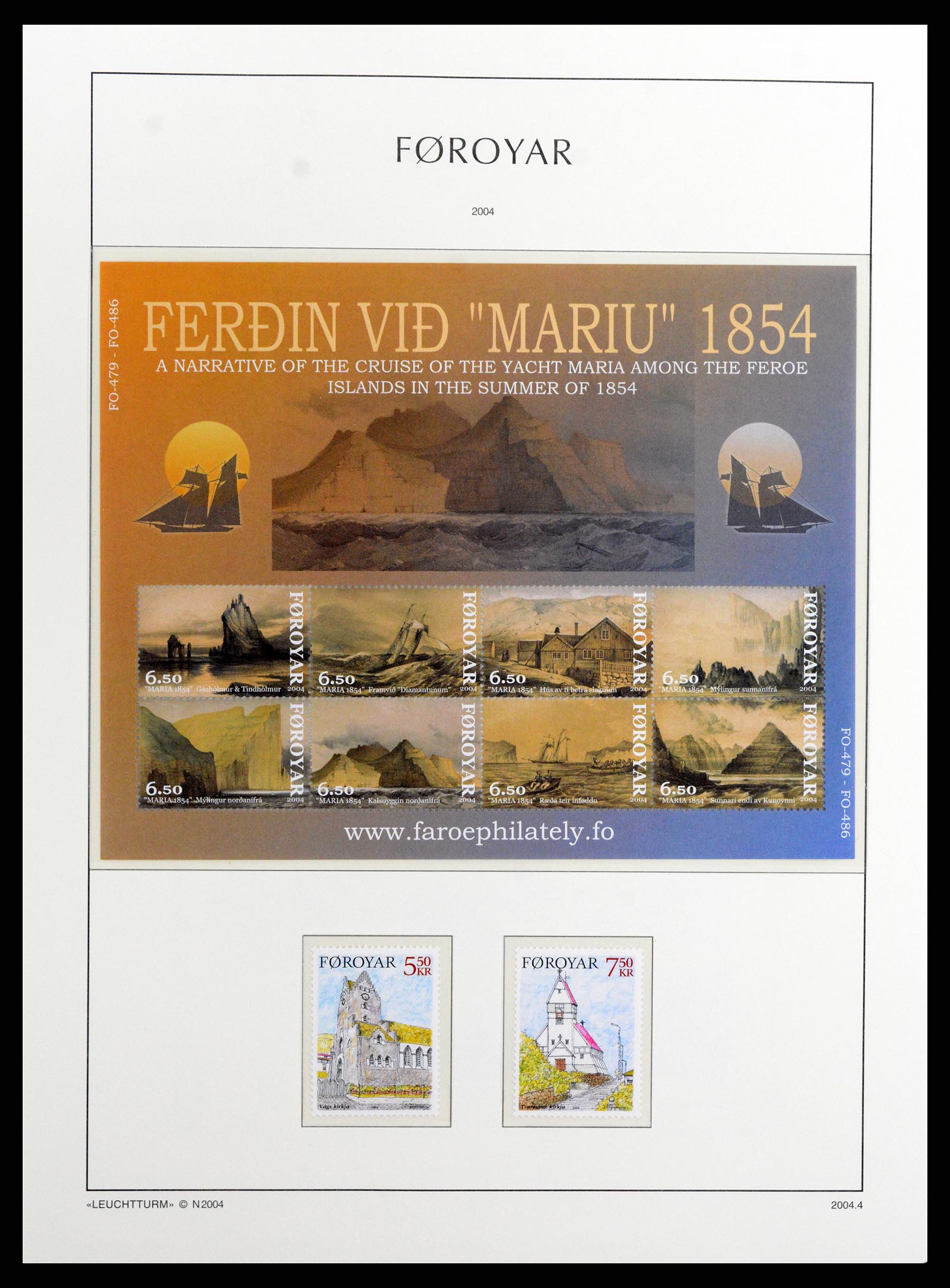 37784 055 - Postzegelverzameling 37784 Faeroer 1975-2014.