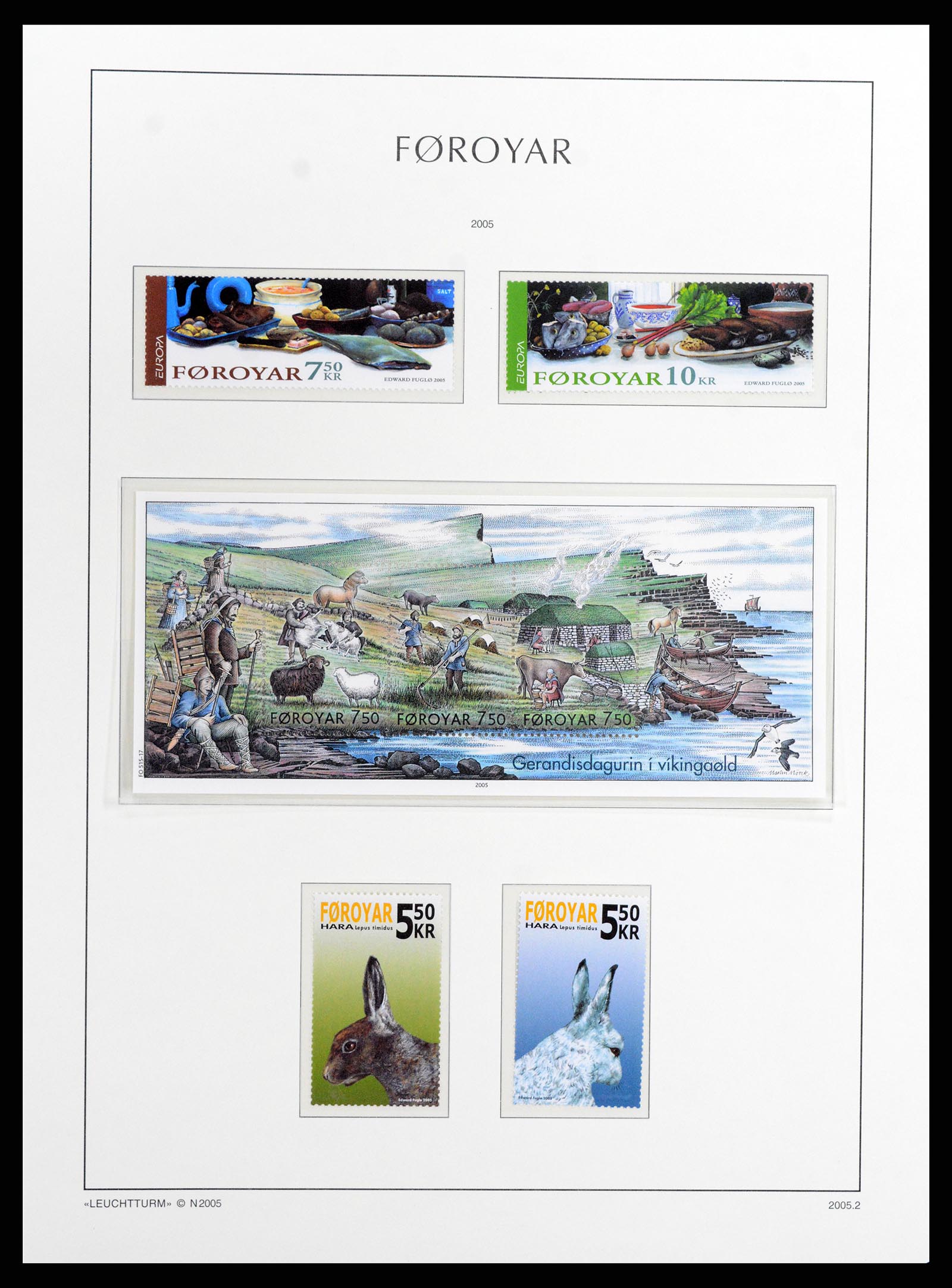 37784 057 - Postzegelverzameling 37784 Faeroer 1975-2014.