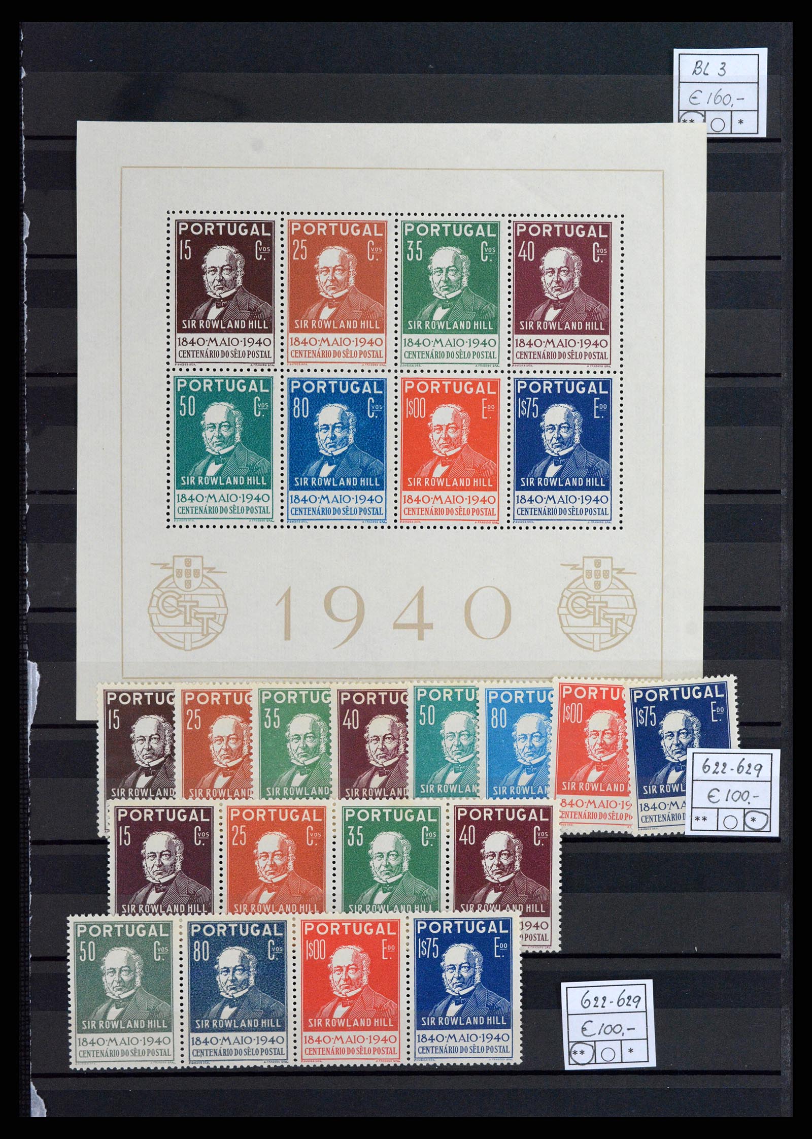 37787 001 - Stamp Collection 37787 European countries key stamps 1890-1960.