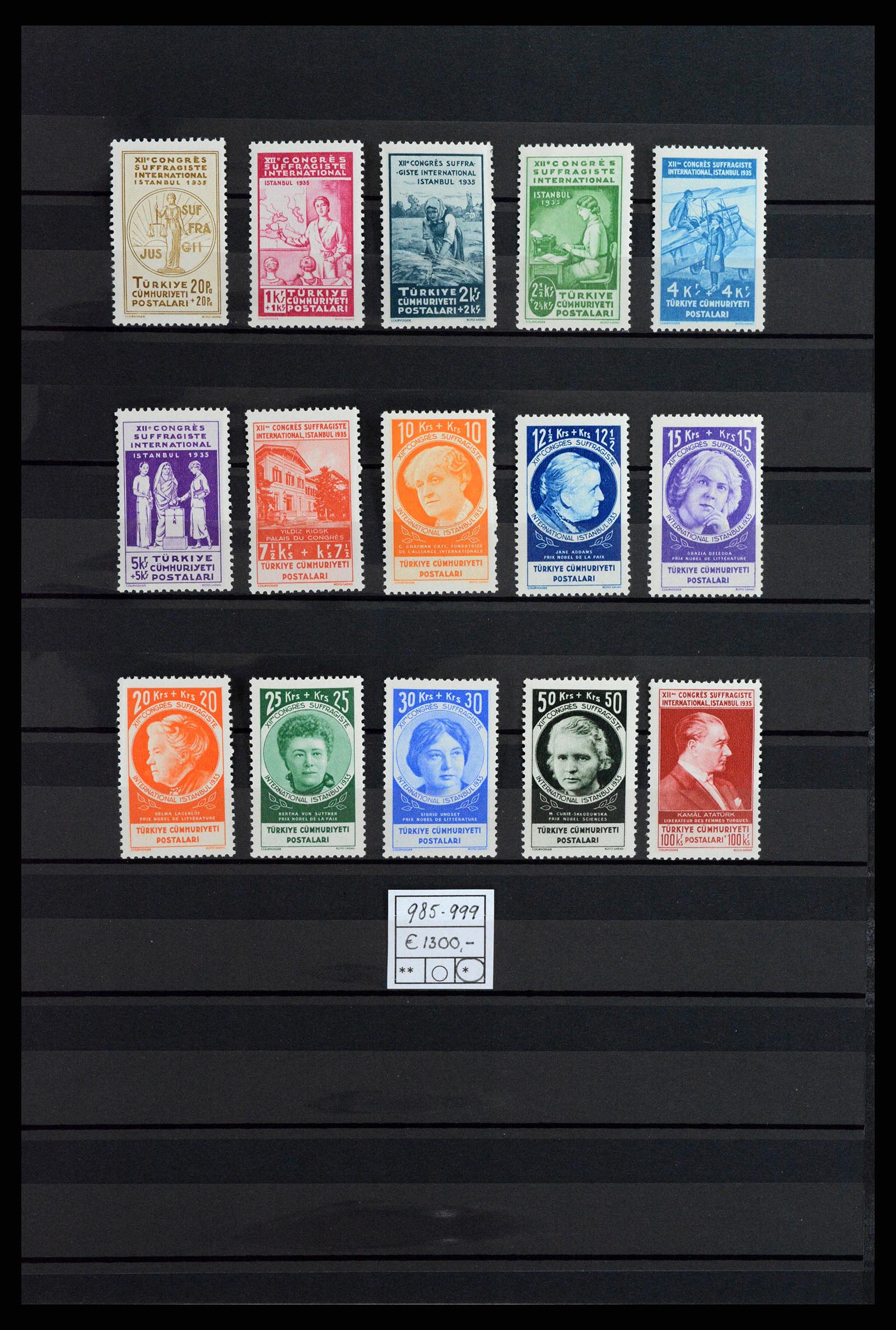 37787 017 - Postzegelverzameling 37787 Europese landen toppers 1890-1960.