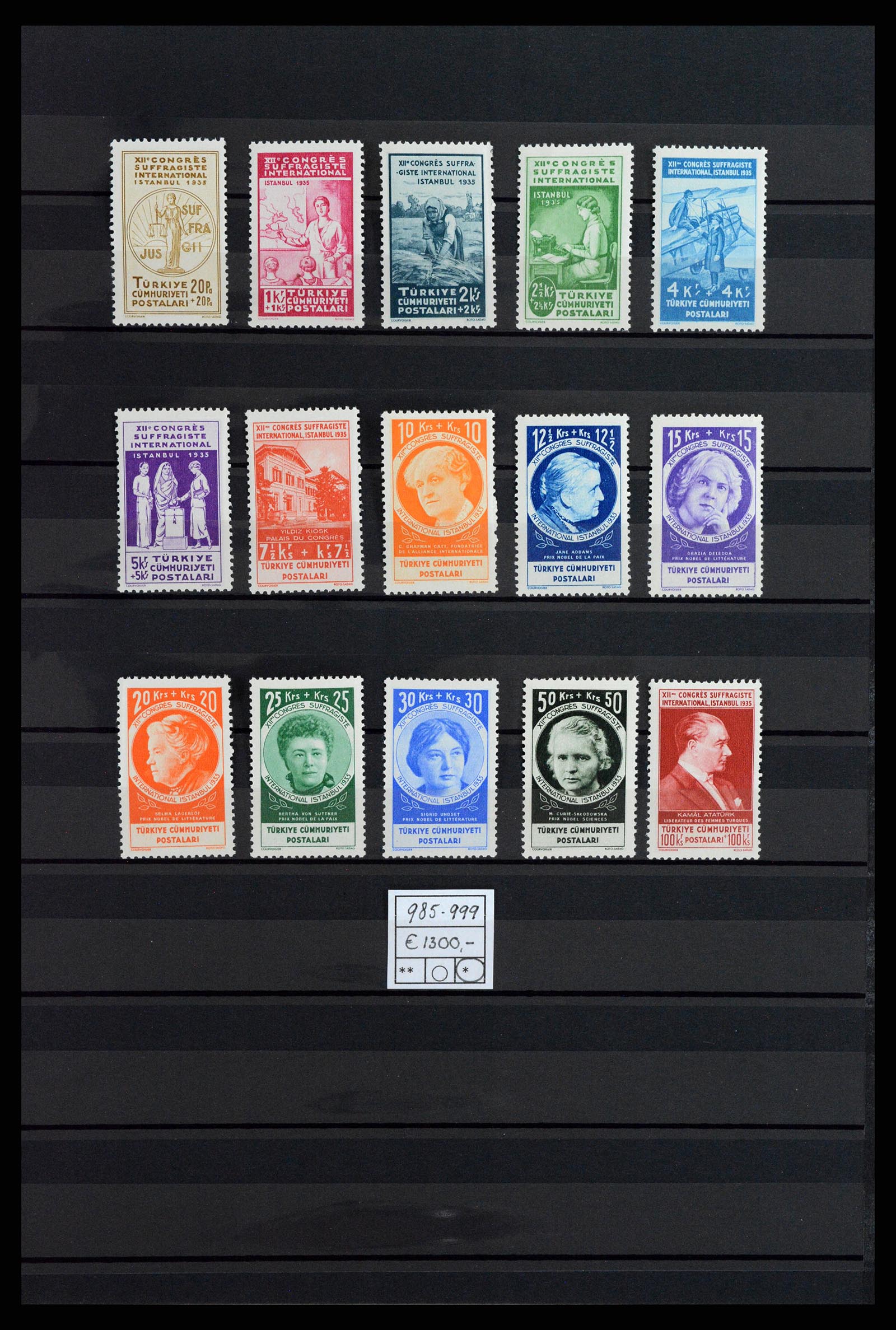 37787 017 - Stamp Collection 37787 European countries key stamps 1890-1960.