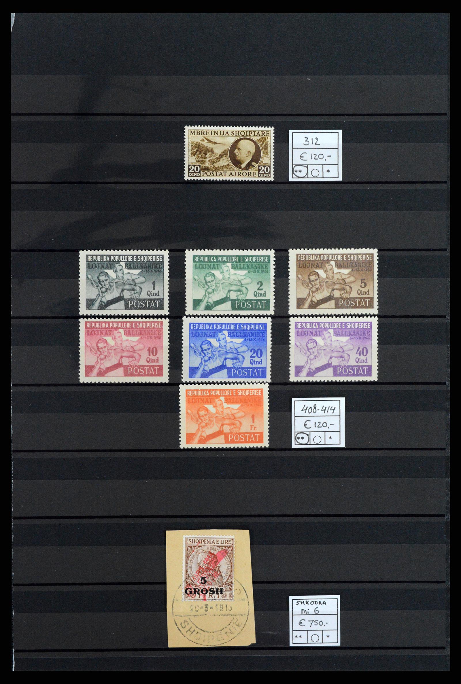 37787 033 - Postzegelverzameling 37787 Europese landen toppers 1890-1960.